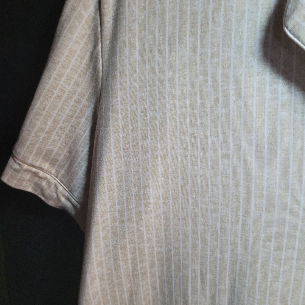 Nicole Miller Nicole Miller, tan /white stripes, pajama top,nwot, XL Size XL / US 12-14 / IT 48-50 - 4 Thumbnail