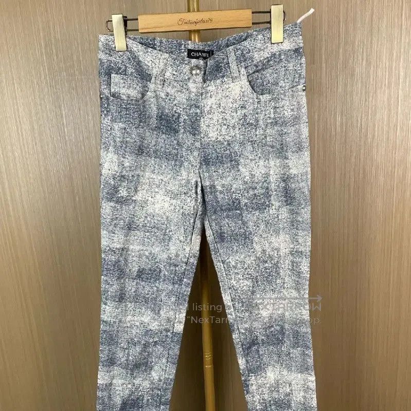 Chanel Chanel M-Size Color Block Denim Pants . Size 24" / US 00 / IT 34 - 1 Thumbnail