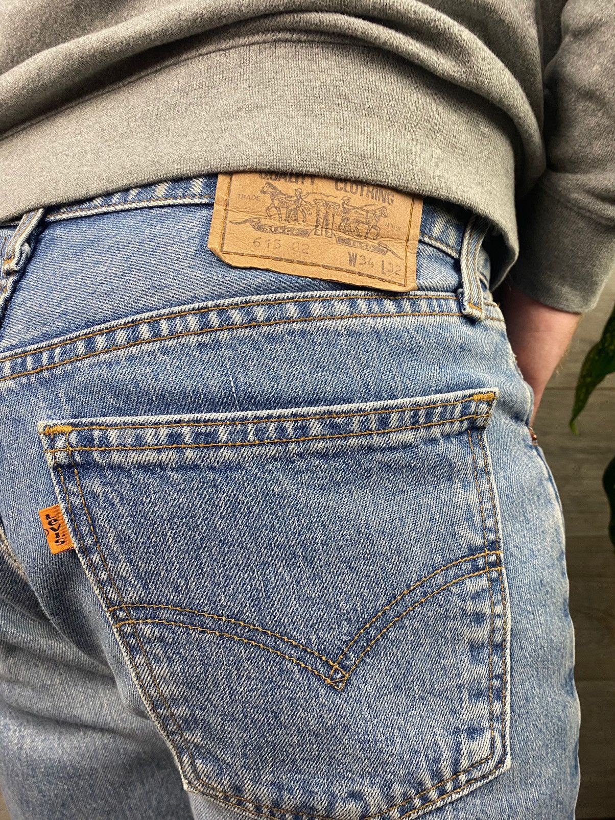 Jean × Levi's × Vintage Vintage Levis 615 1998 Jeans Baggy Wash Denim Blue Size US 34 / EU 50 - 3 Thumbnail