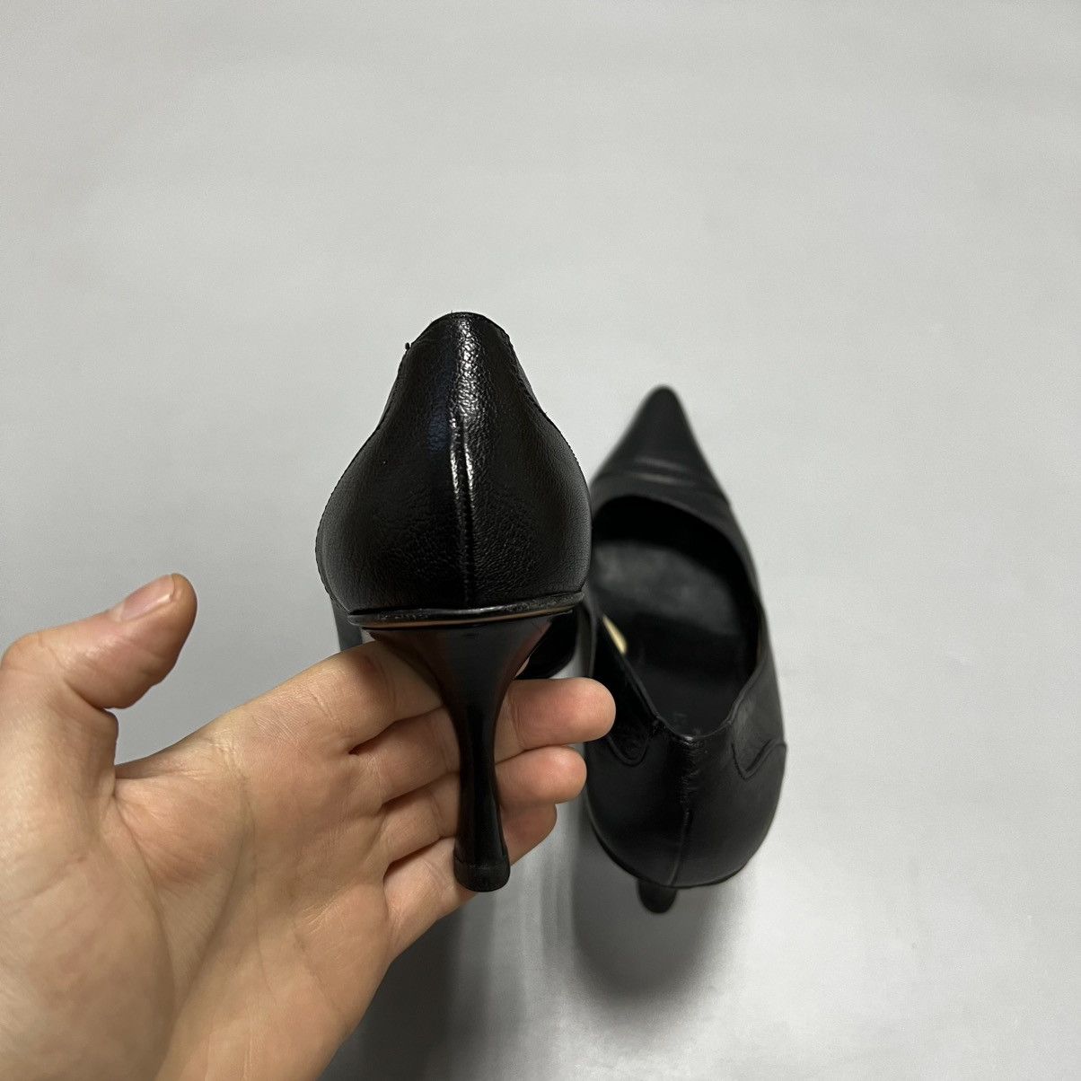 Gucci Gucci Black Pumps Leather Luxury Size US 7.5 / IT 37.5 - 11 Thumbnail