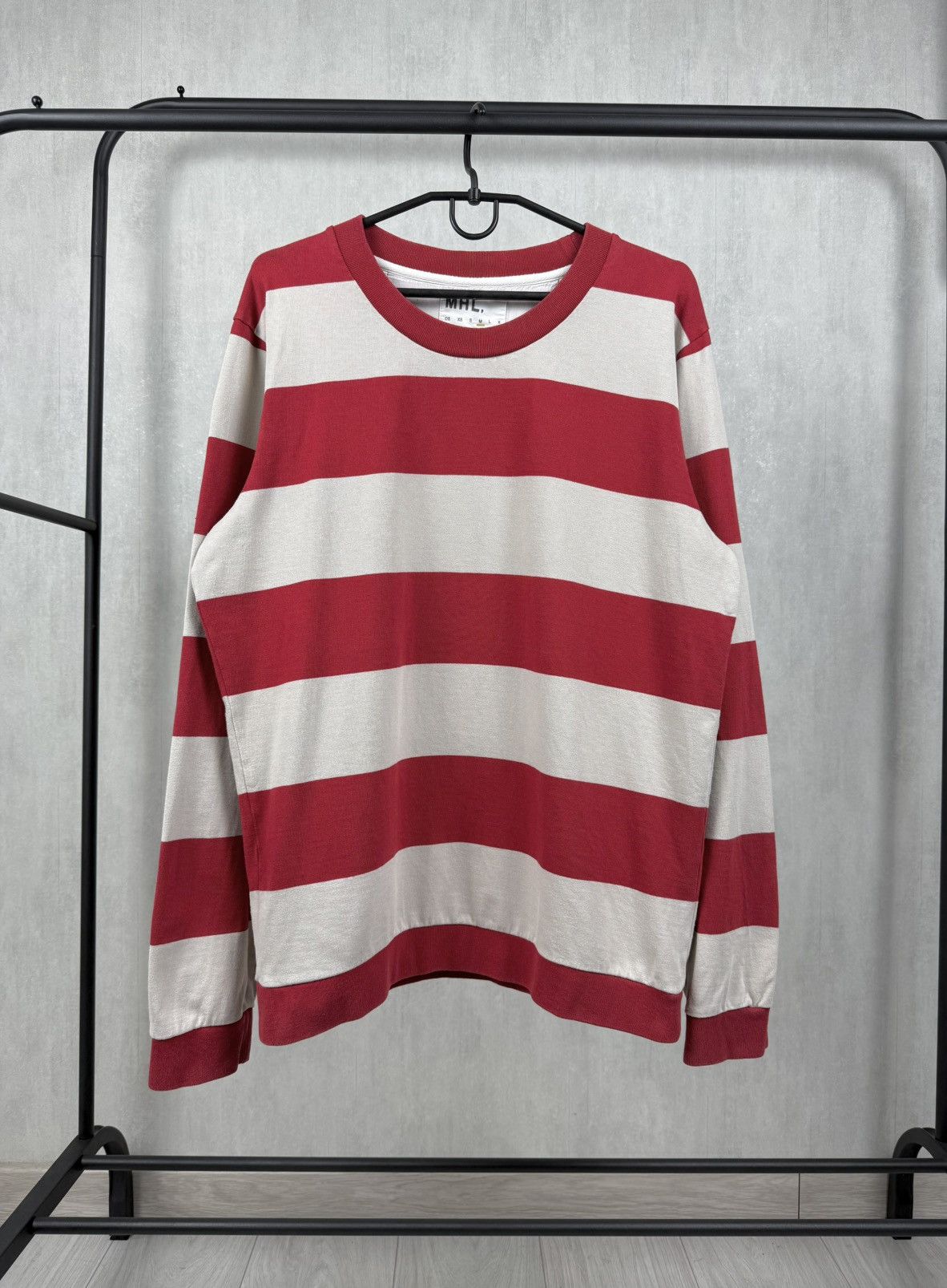 Margaret Howell Margaret Howell MHL Men’s Striped Cotton Sweatshirt Size M Size US M / EU 48-50 / 2 - 2 Thumbnail
