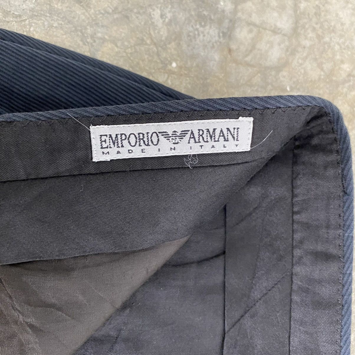 Emporio Armani 1990’s Emporio Armani Twill Cotton Wide Trouser Pants Size US 31 - 17 Thumbnail