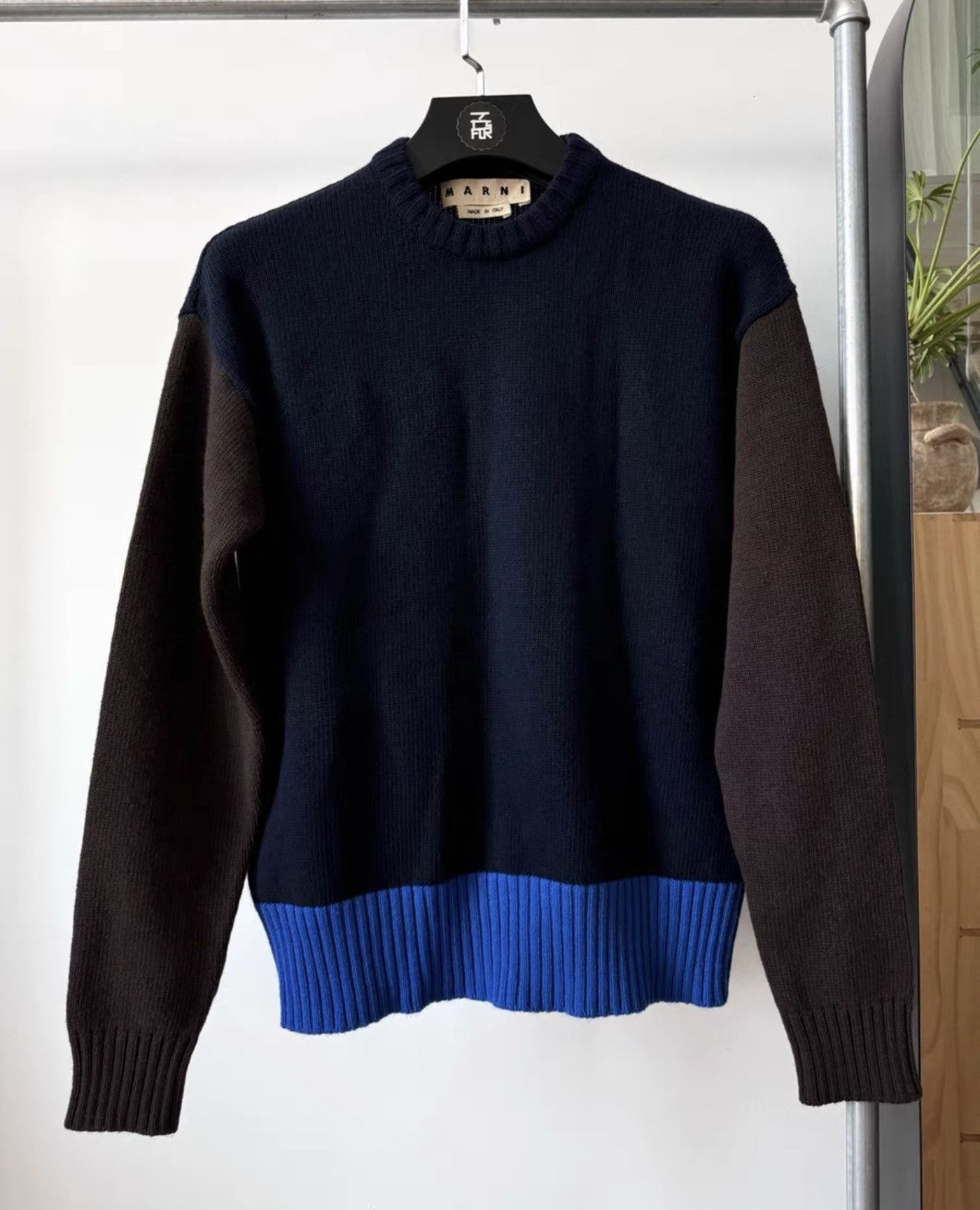 Marni [MARNI] AW19 Colorblock Cashmere Crewneck Sweater Size US S / EU 44-46 / 1 - 1 Thumbnail