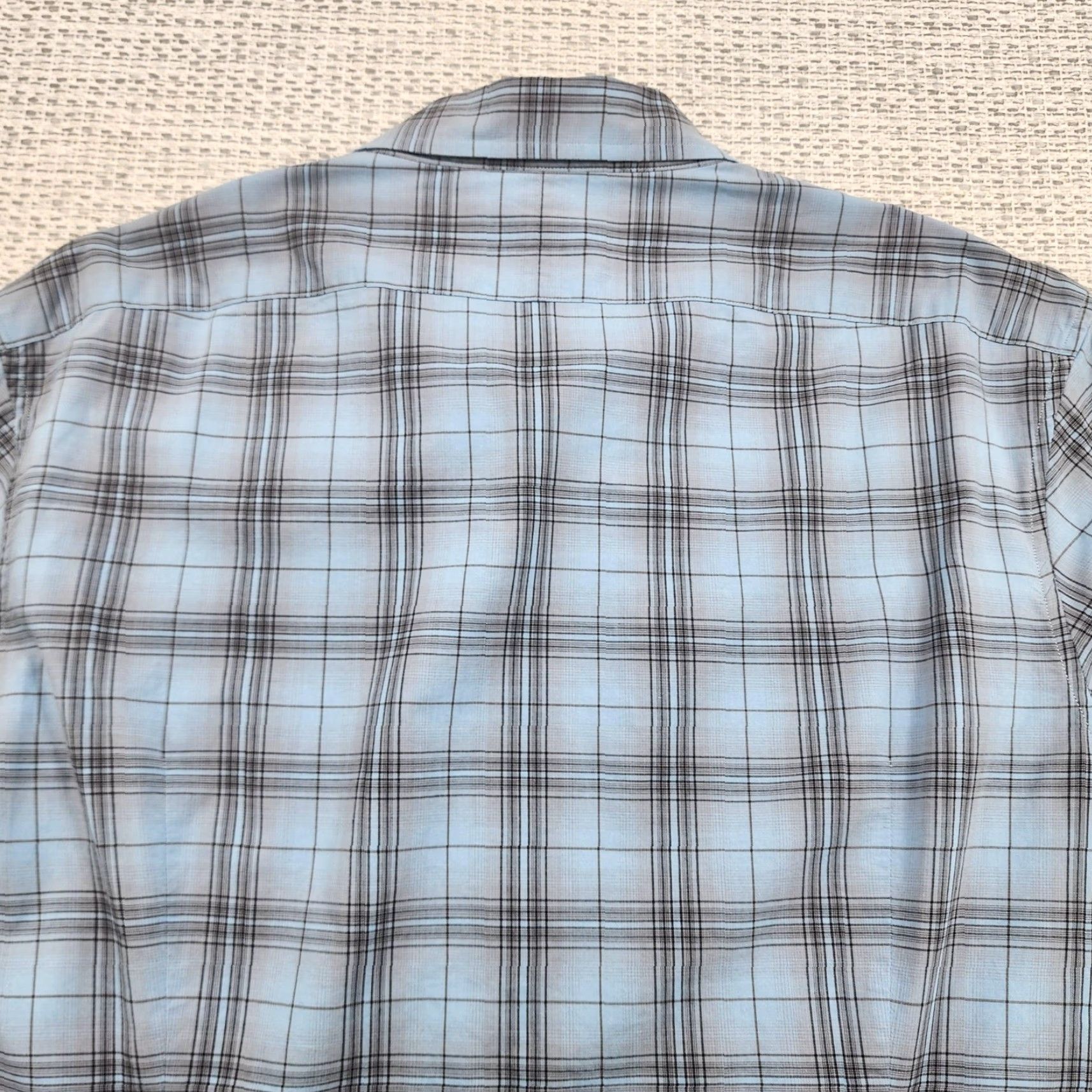 John Varvatos John Varvatos U.S.A. Shirt Mens 2XL Blue Plaid Long Sleeve Button Down Cotton Size US XXL / EU 58 / 5 - 7 Thumbnail