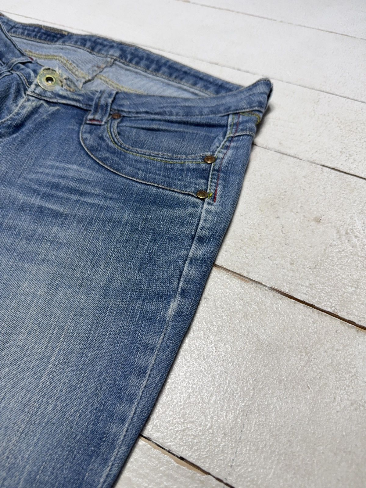 Diesel 90s Retro Y2K Diesel Industry Y2K Bootcut Flared Jeans Denim Size 30" / US 8 / IT 44 - 13 Thumbnail