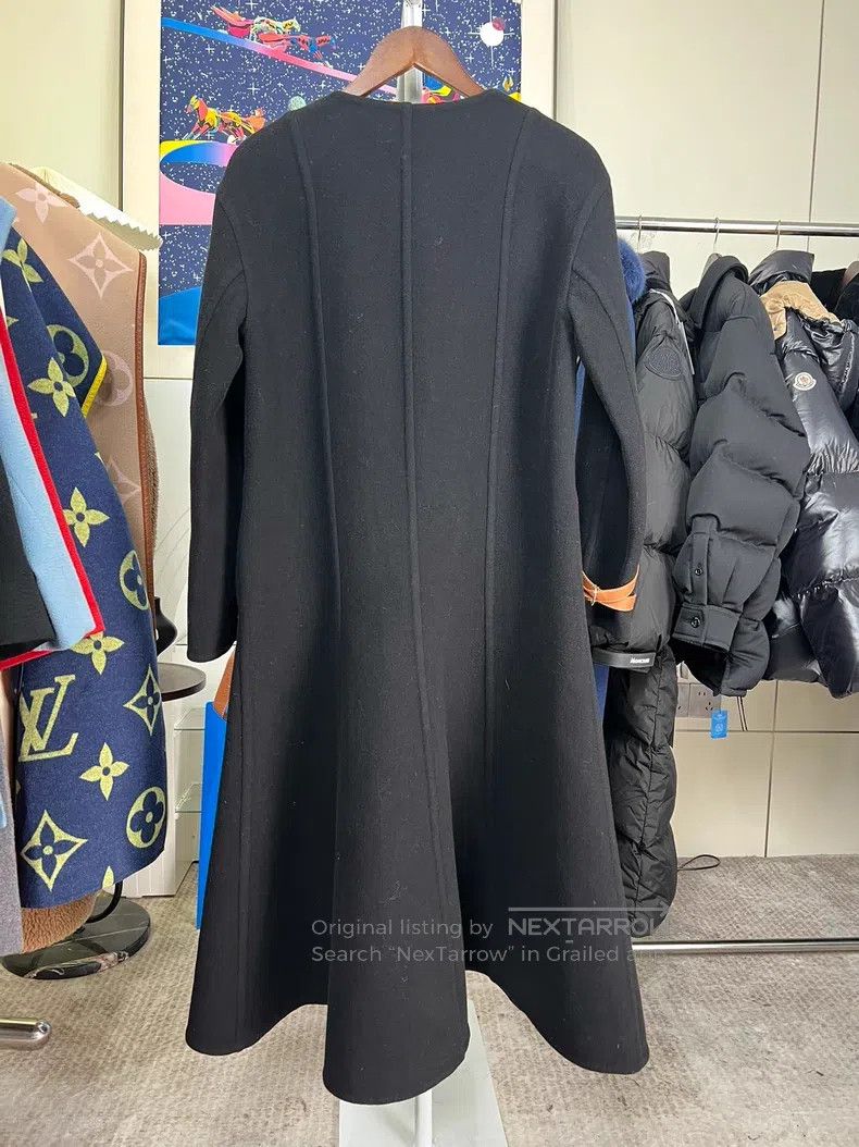 Loewe Loewe Black long leather button coat Size S / US 4 / IT 40 - 3 Thumbnail