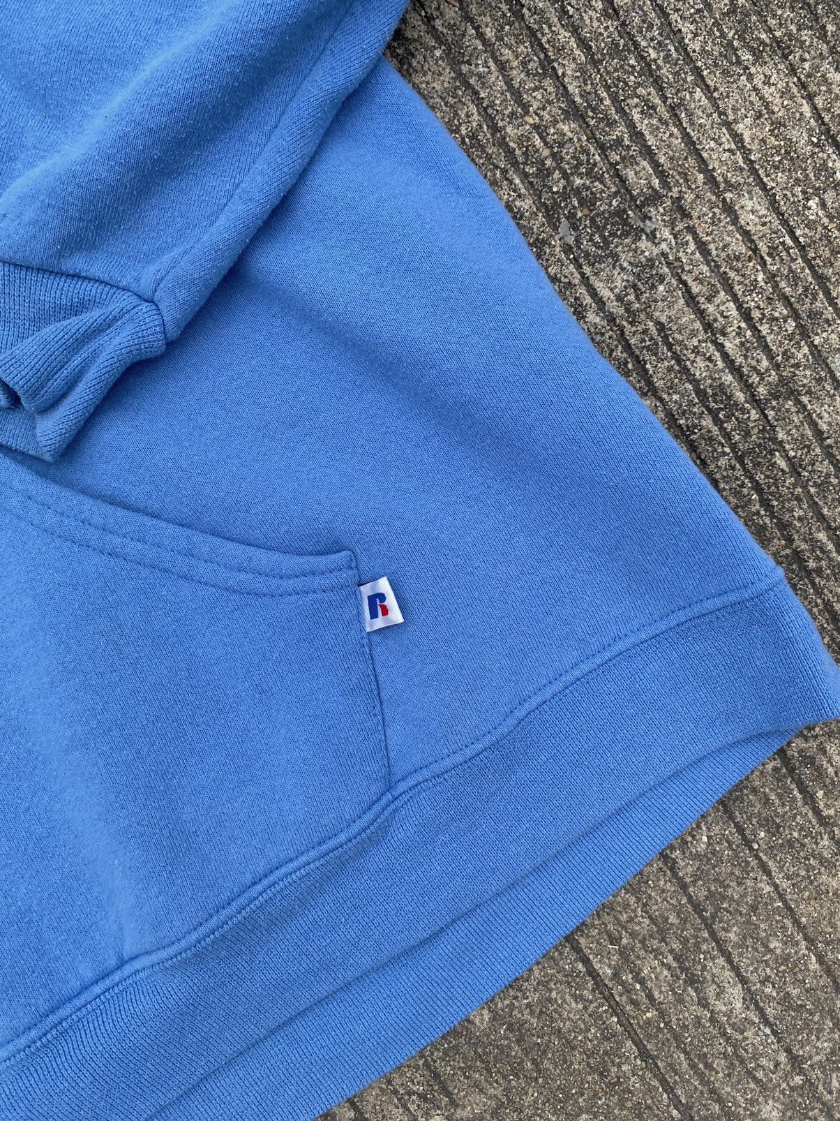 Russell Athletic × Vintage VTG Baby Blue Russell Athletic Hoodie (XL) Size US XL / EU 56 / 4 - 5 Thumbnail