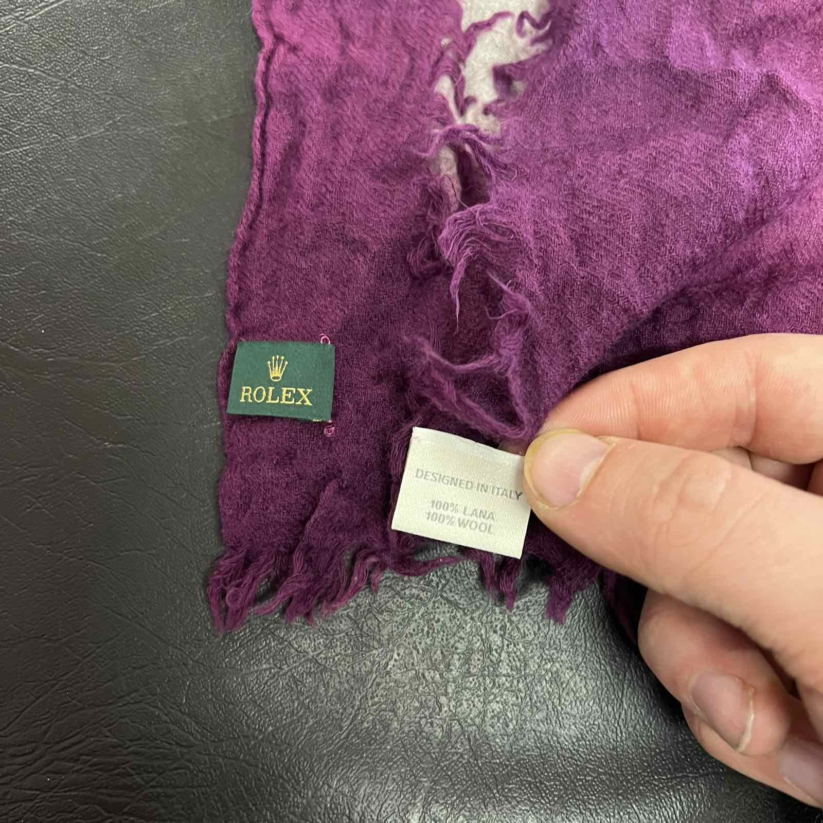 Rolex Rare Rolex Cashmere/Silk Scarf Size ONE SIZE - 3 Thumbnail