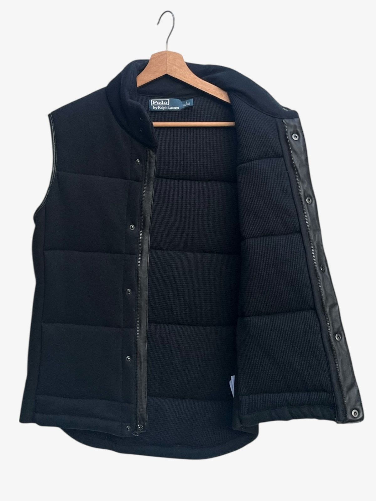 Polo Ralph Lauren Polo Ralph Lauren Puffer Vest Big Pony Leather Trims Black Size US S / EU 44-46 / 1 - 3 Thumbnail