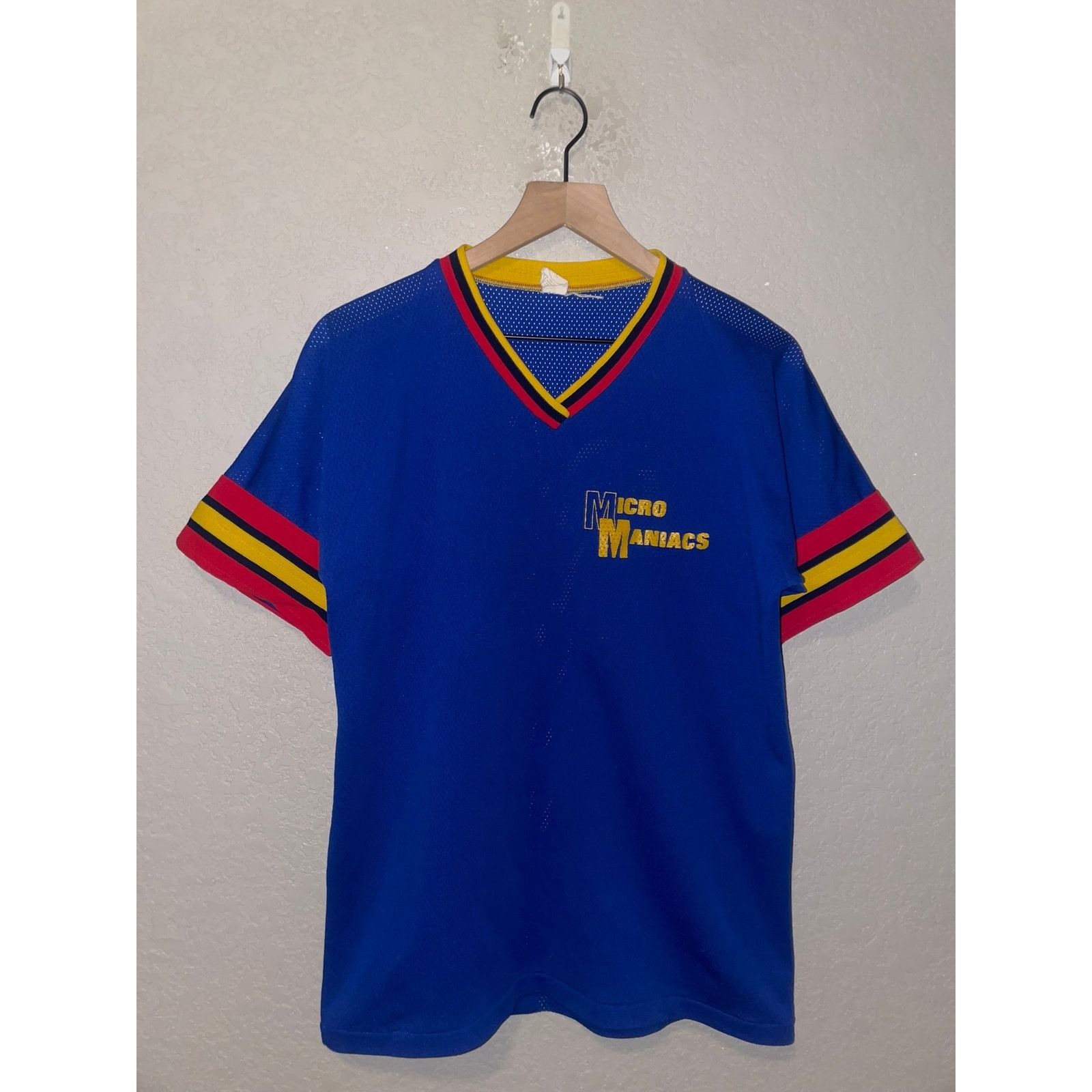 Vintage Vintage Micro Maniacs Jersey #88 Blue Active Top 80s VTG L Size US L / EU 52-54 / 3 - 1 Thumbnail