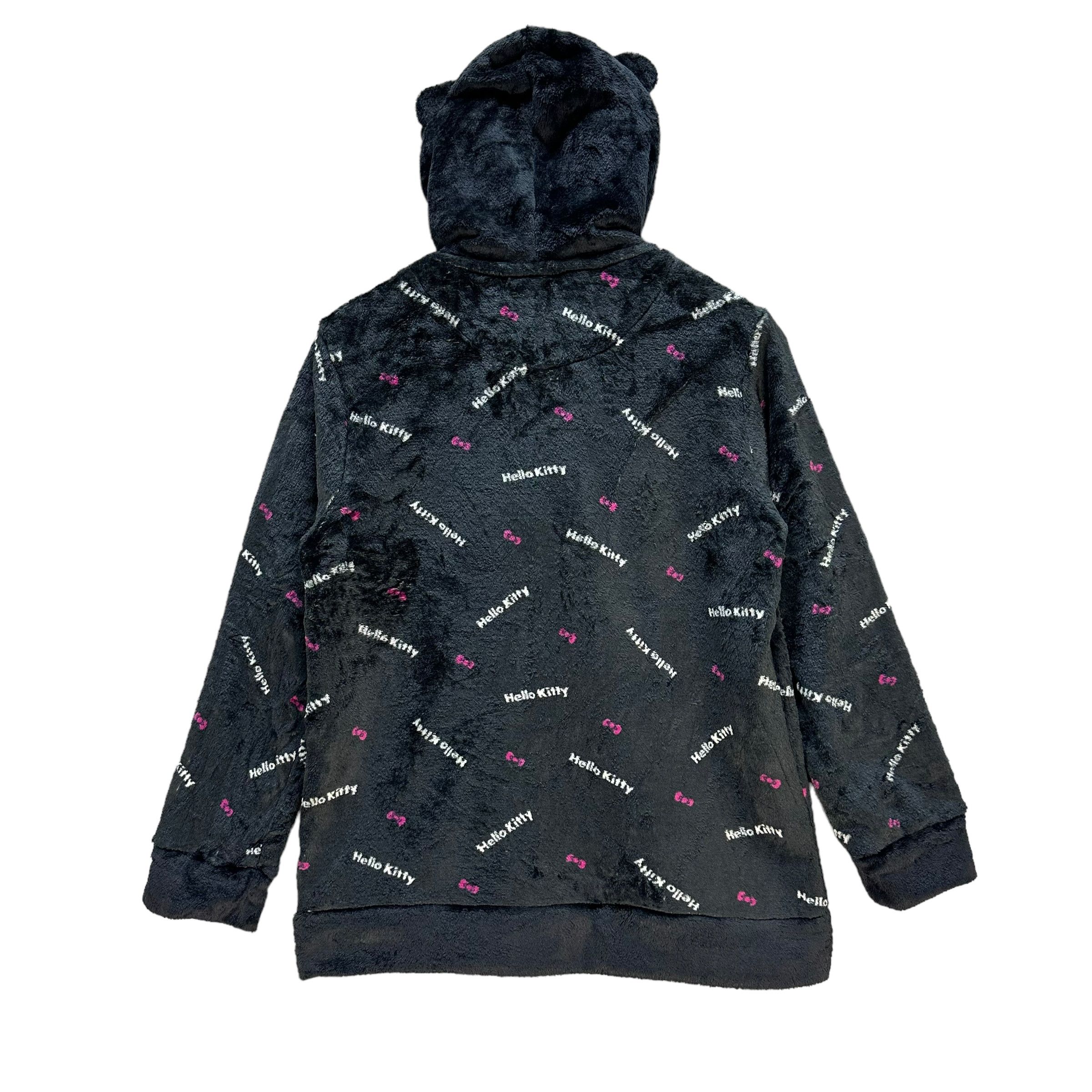 Japanese Brand Hello Kitty Fur Fleece Zipper Hoodies #A2-0053 Size M / US 6-8 / IT 42-44 - 9 Thumbnail