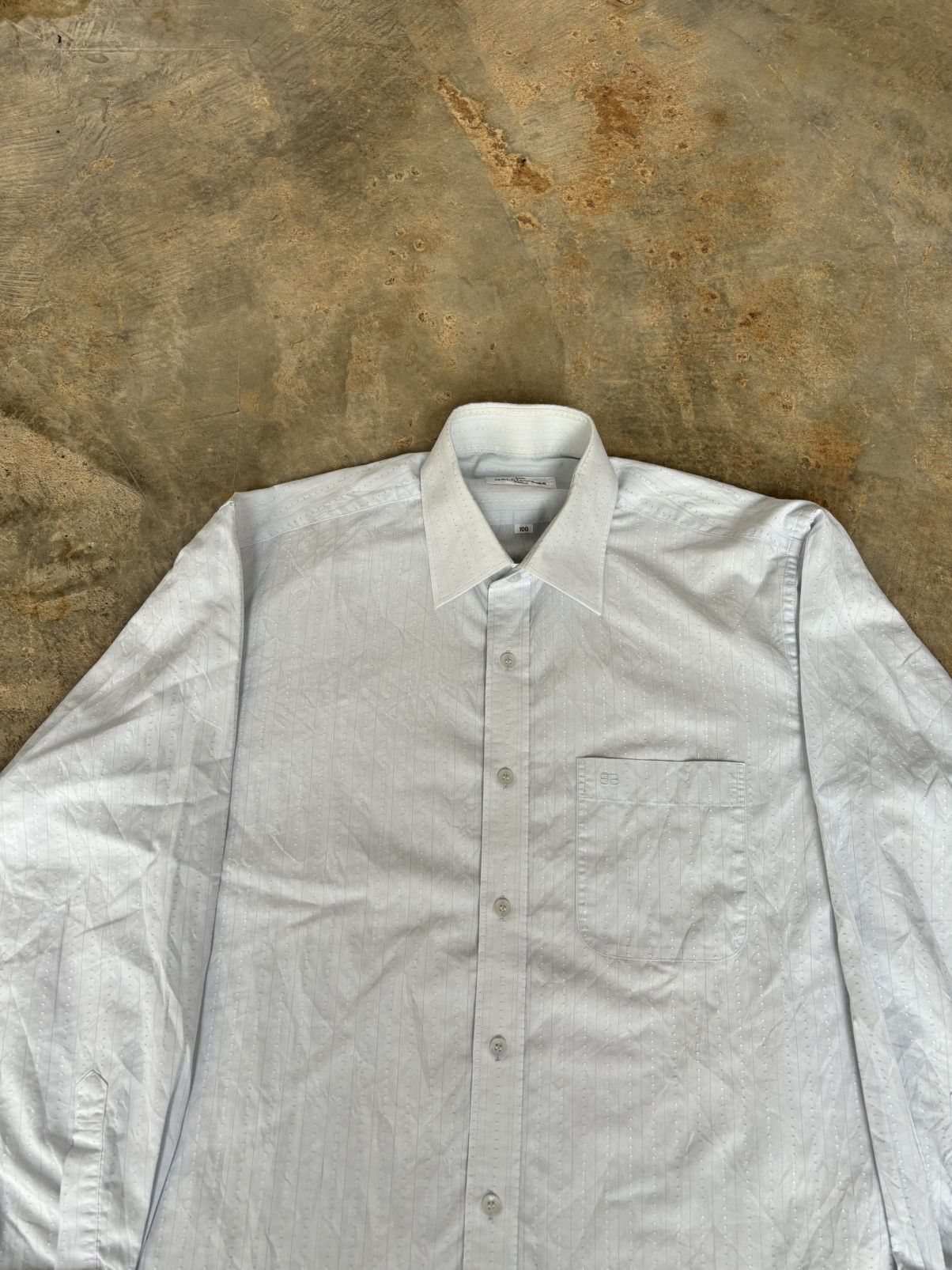 Balenciaga Vintage Balenciaga Pocket Shirt Size US L / EU 52-54 / 3 - 2 Thumbnail