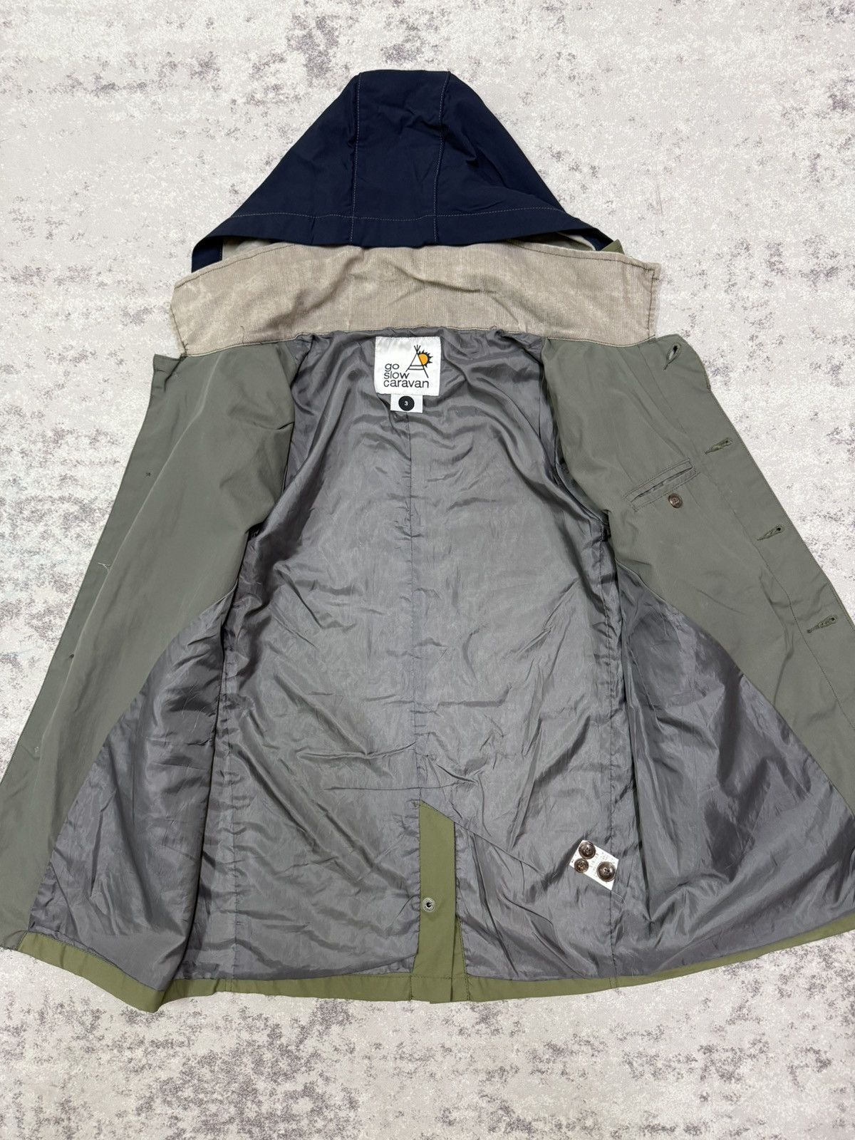 go slow caravan Go Slow Caravan Button Up Windbreaker Jacket Hoodie Size US S / EU 44-46 / 1 - 9 Thumbnail