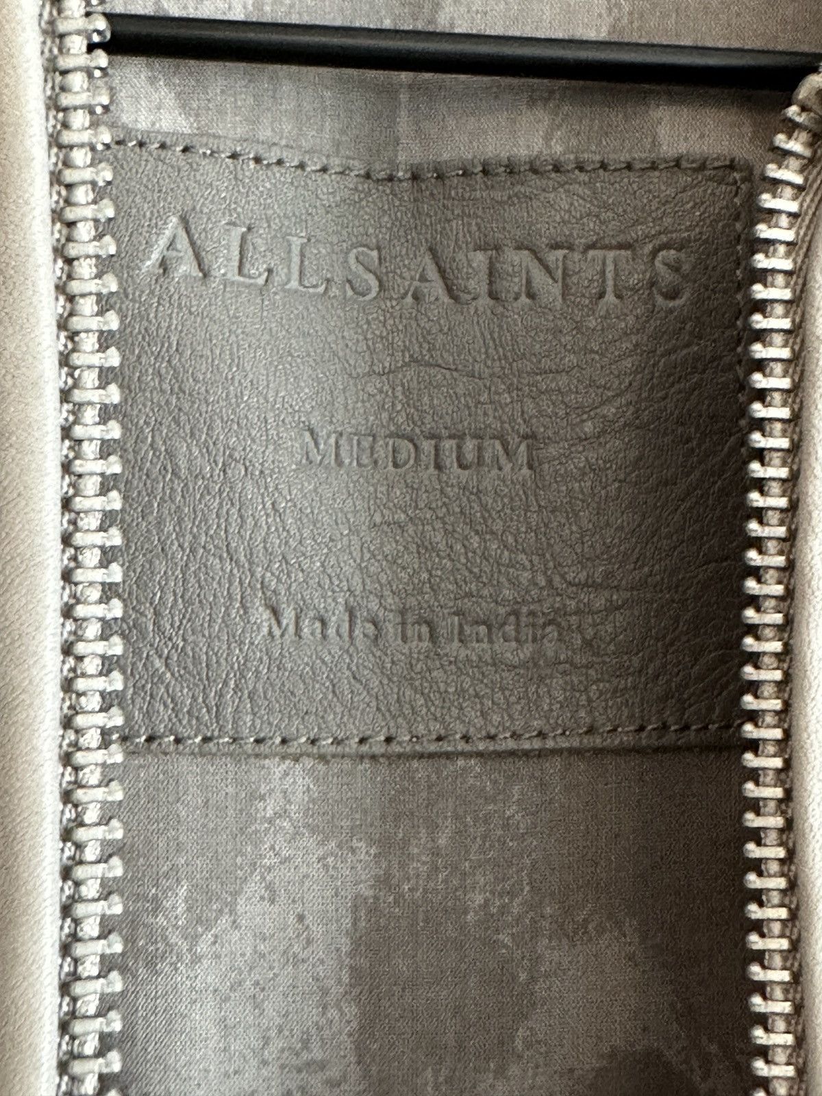 Allsaints AllSaints Miko Lamb Leather Bomber Taupe Medium Size US M / EU 48-50 / 2 - 6 Thumbnail