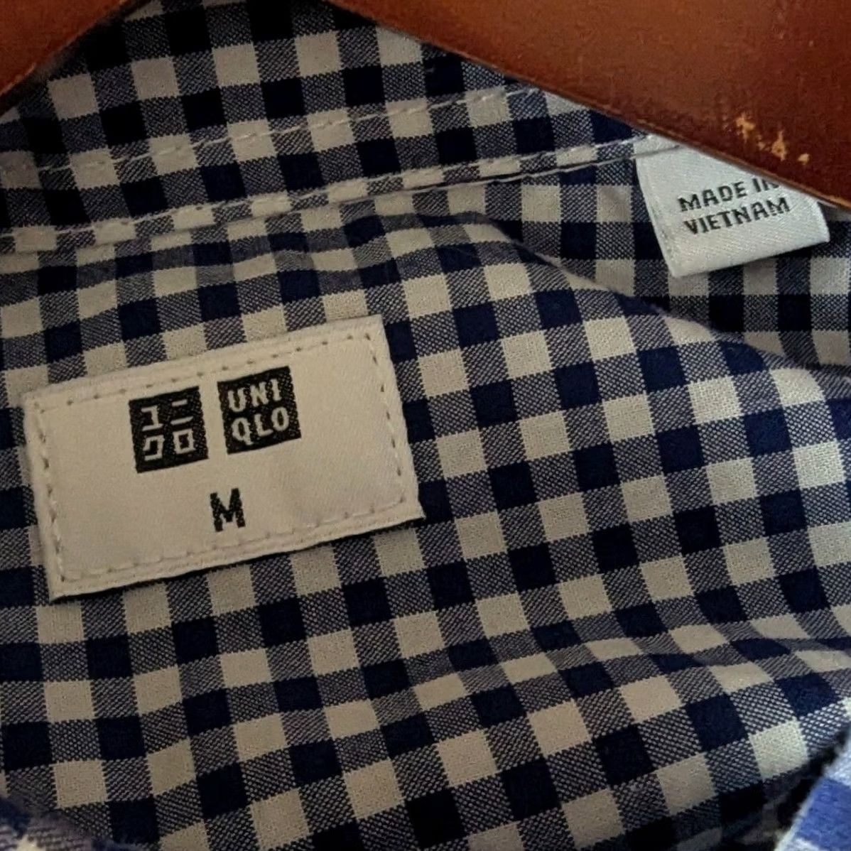 Uniqlo Uniqlo Shirt Button-Up Check Navy White Gingham Long Sleeve Mens M Cotton Fall Spring Summer Autumn Vintage No Size US M / EU 48-50 / 2 - 6 Thumbnail