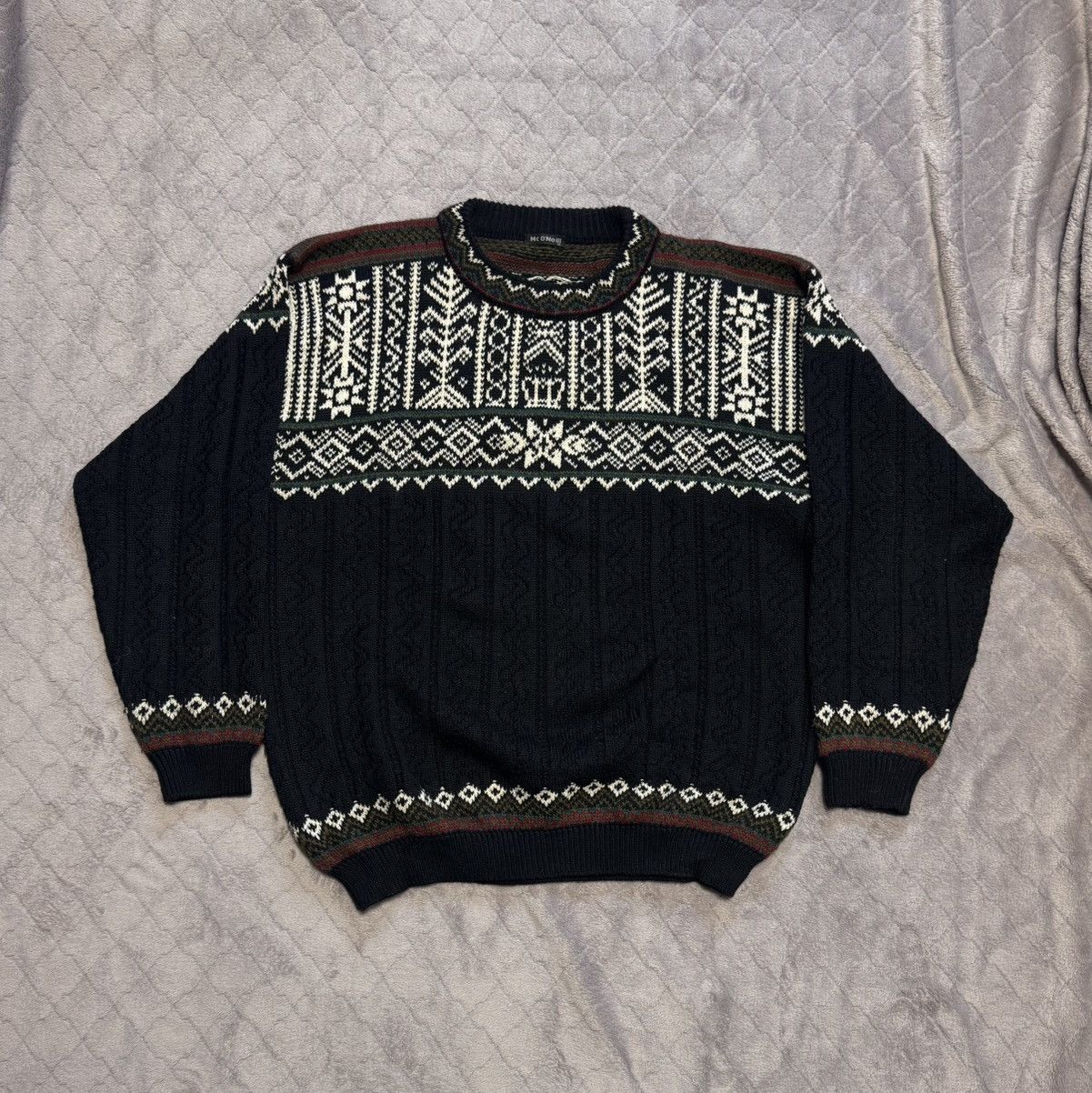 O'Neill × Quiksilver × Vintage Vintage Oneill Knit Sweater Made in Italy Size US XL / EU 56 / 4 - 1 Thumbnail