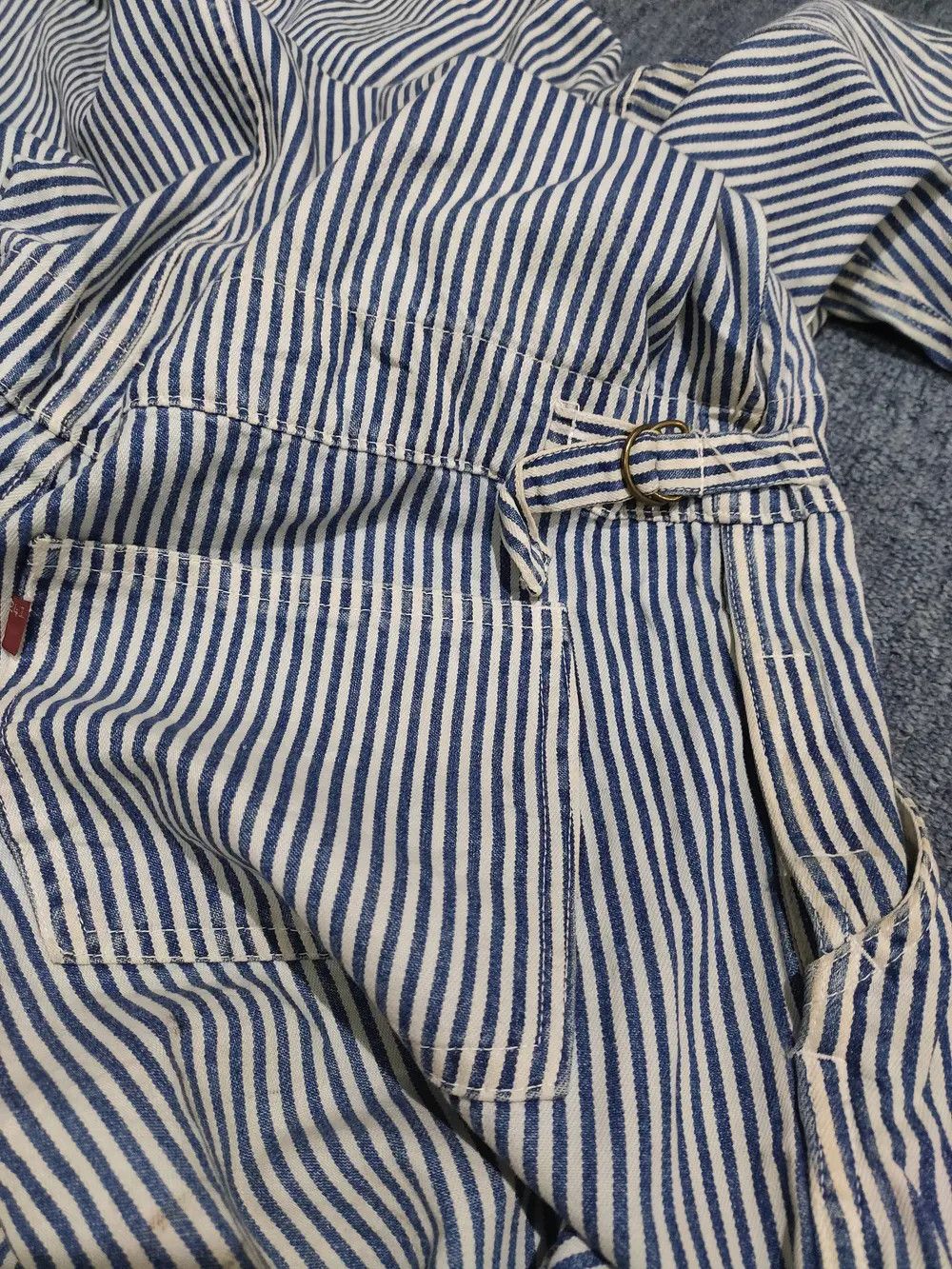 Vintage Vintage USA Olympic 84 hickory overall Size US 35 - 7 Thumbnail