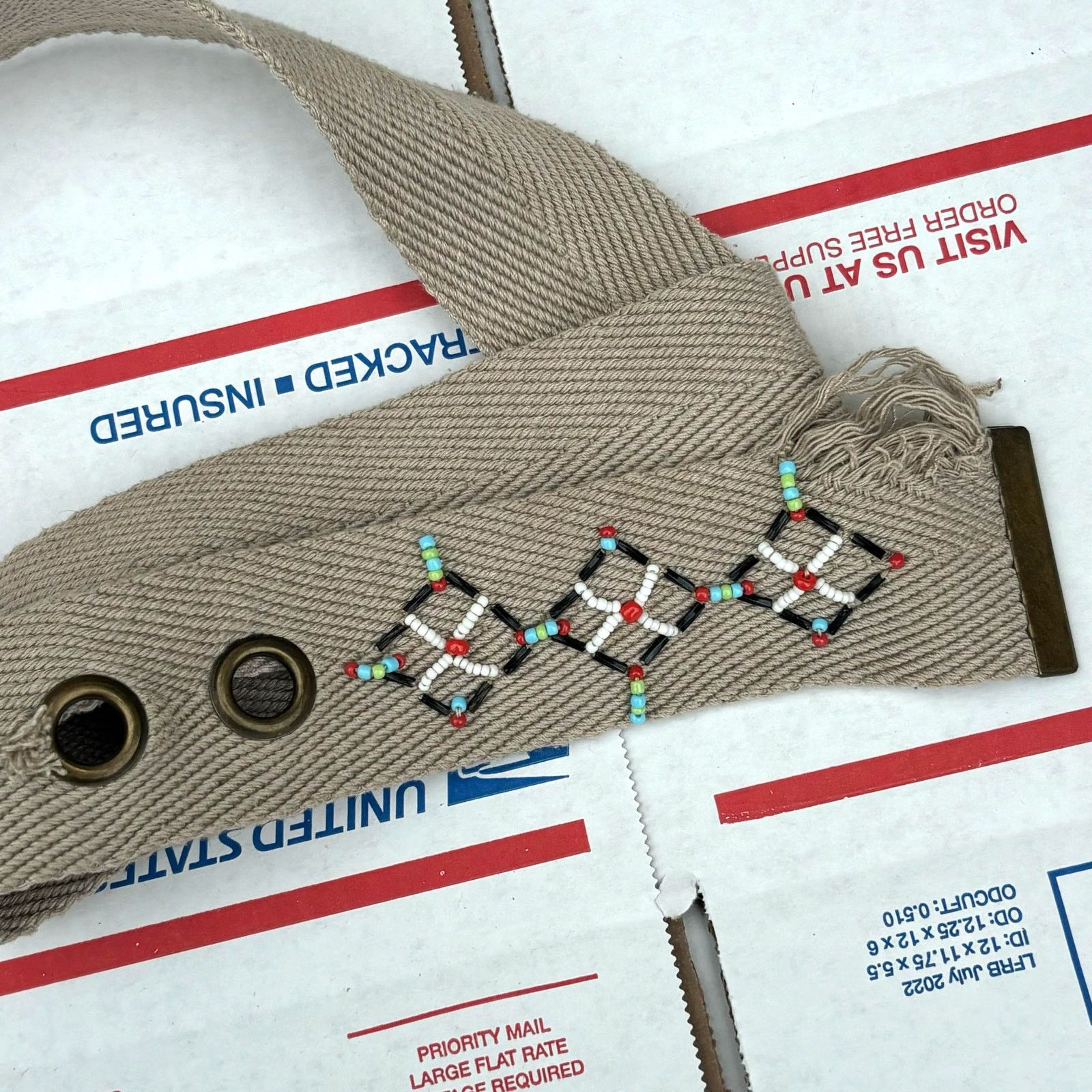 Other Beige Woven Belt Size ONE SIZE - 3 Thumbnail