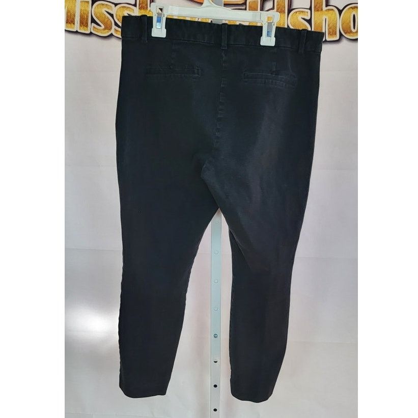 Gap Gap Signature Skinny Black Ankle Khaki Pants Size 12 Size 34" / US 12 / IT 48 - 2 Thumbnail