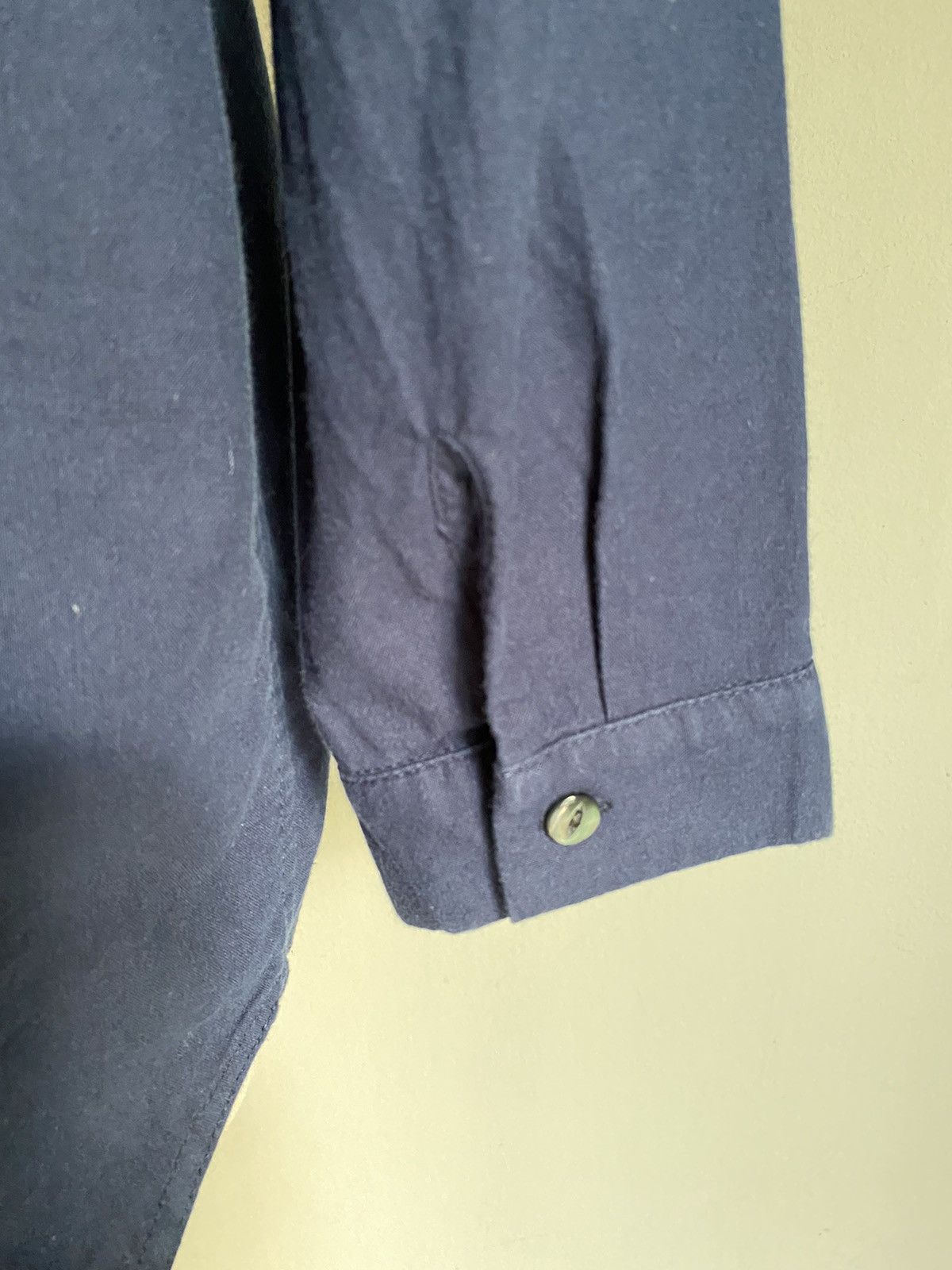 Japanese Brand Sabbatum Dark blue collared shirt Size M / US 6-8 / IT 42-44 - 17 Thumbnail