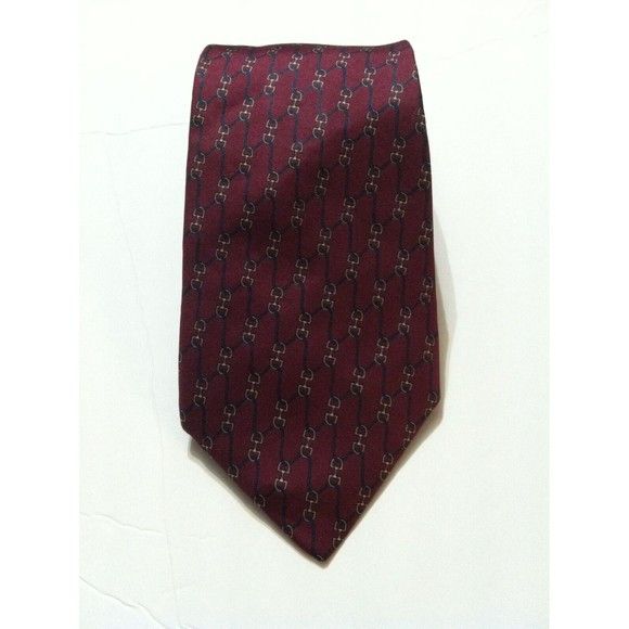 Bert Pulitzer BERT PULITZER MENS BURGUNDY 100%SILK TIE WIDTH: 3 3/4" Size ONE SIZE - 1 Thumbnail