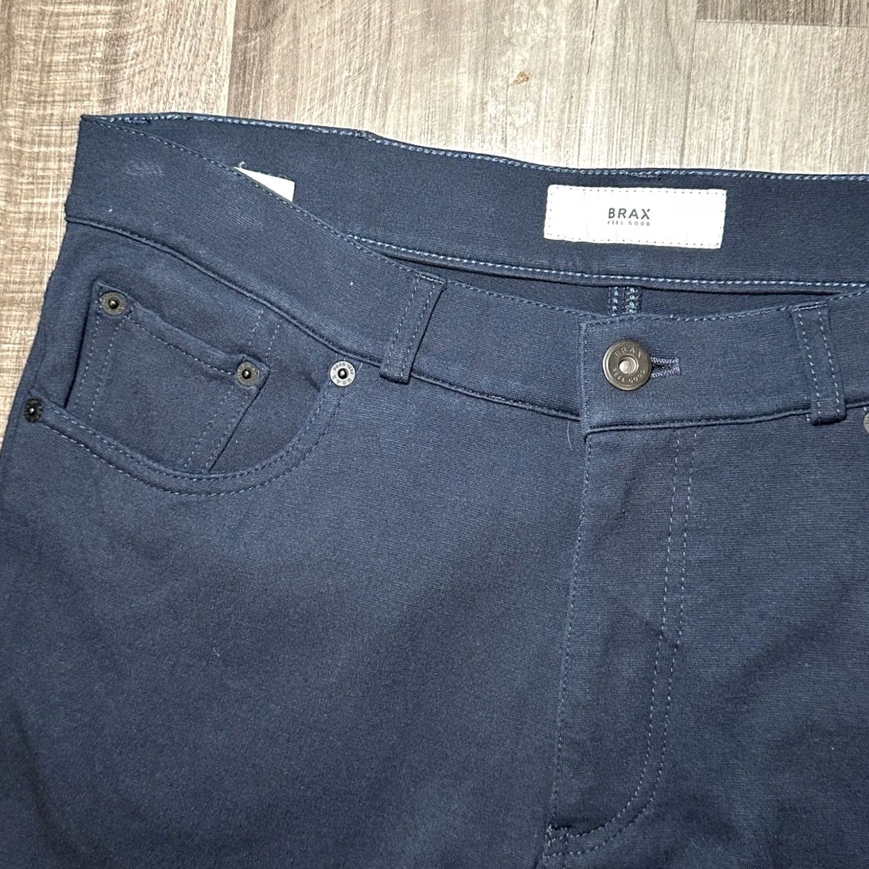 BRAX BRAX Hi-Flex Chuck Modern Fit Stretch Pants Men 34 Chino Navy 34x27 Size US 34 / EU 50 - 6 Thumbnail