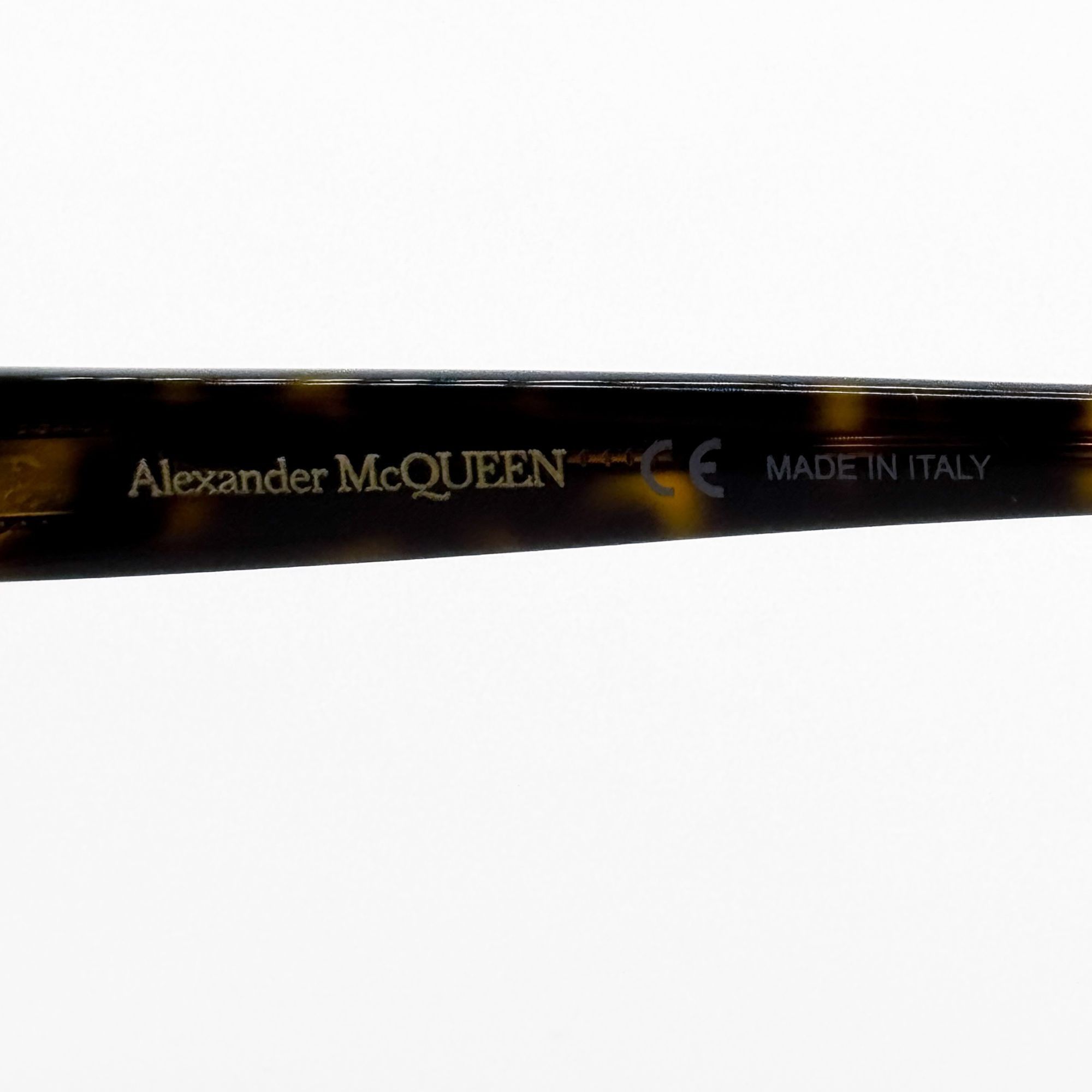 Alexander McQueen NEW ALEXANDER MCQUEEN EYEGLASSES AM0286O 002 SQUARE HAVANA W Size ONE SIZE - 6 Thumbnail