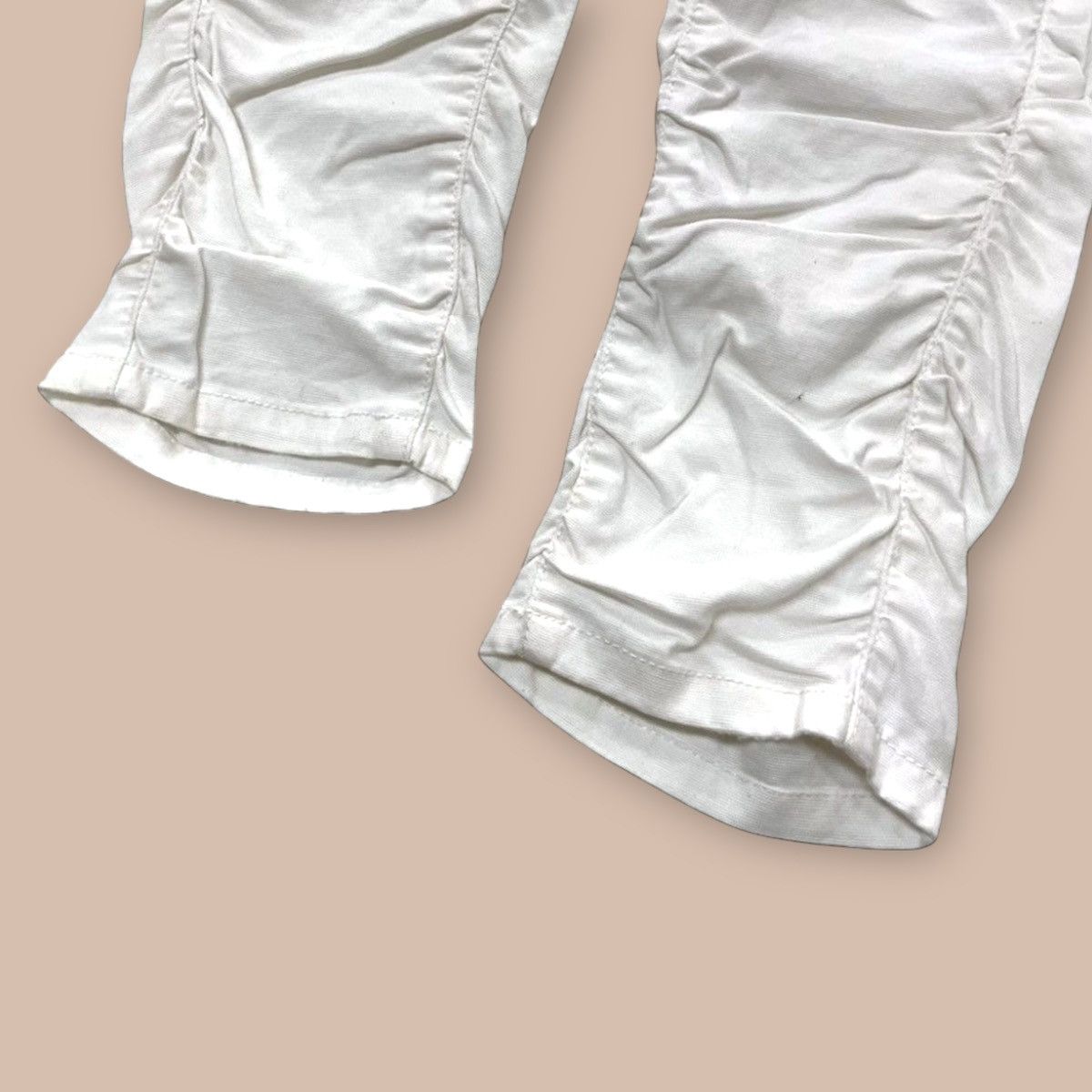If Six Was Nine Atsuro Tayama White Cinched Pants Size US 38 / EU 54 - 9 Thumbnail