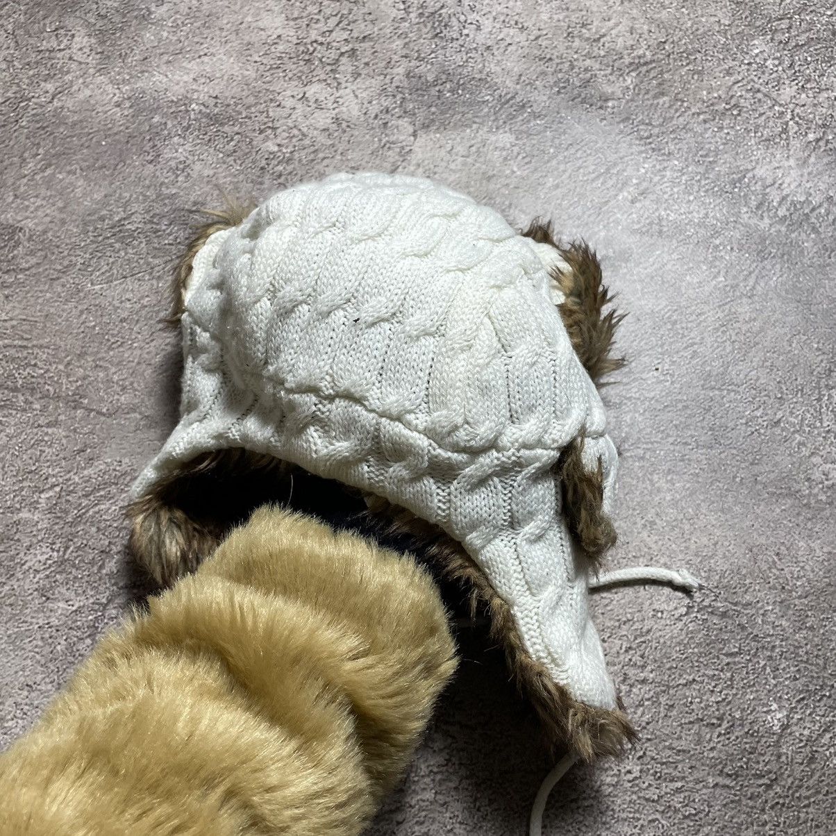 Vintage Vintage 90s Mohair Fuzzy Ushanka Beanie Alt Grunge Wool OS Size ONE SIZE - 3 Thumbnail