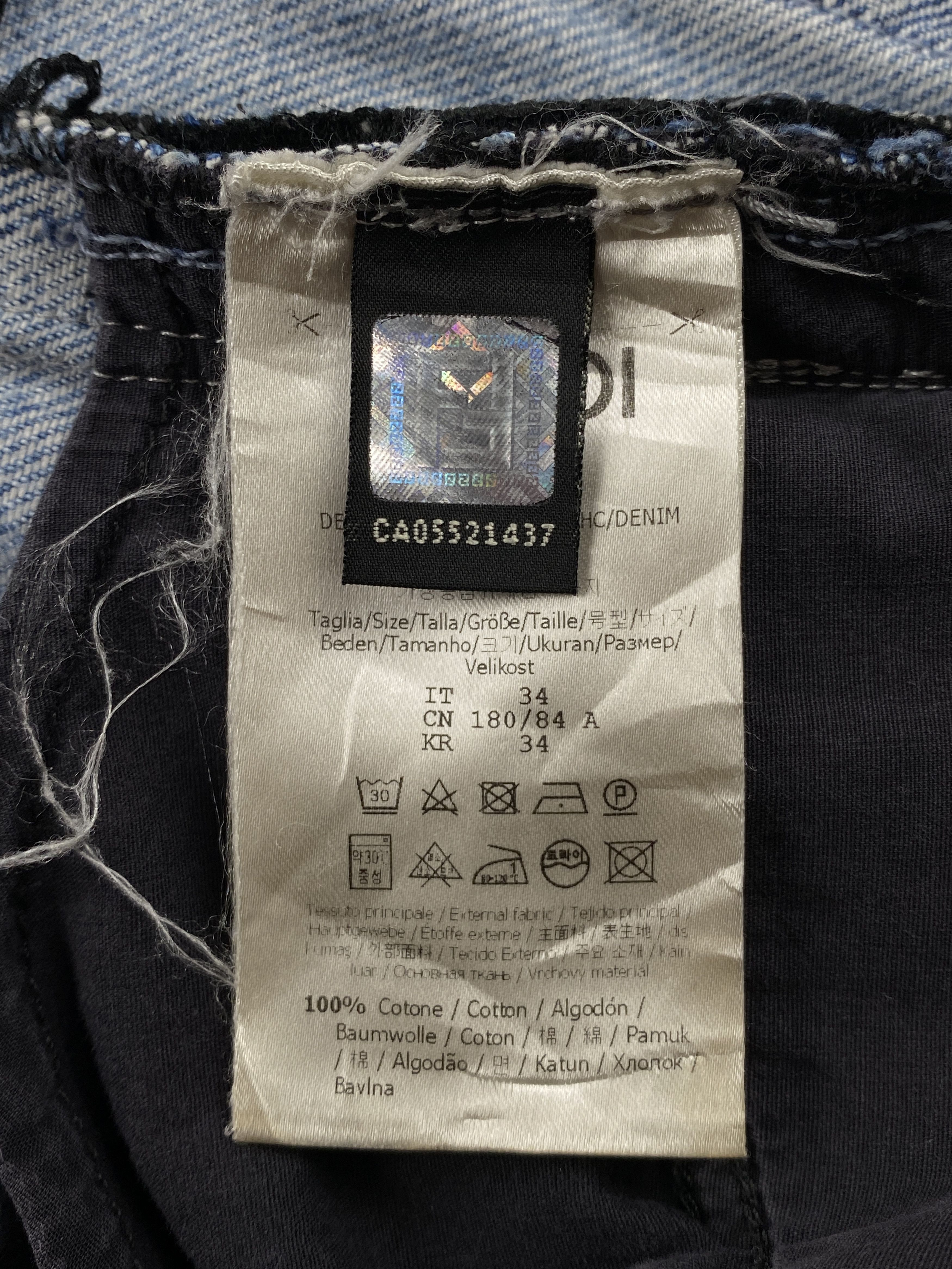Fendi Stone Washed Jeans Size 24" / US 00 / IT 34 - 14 Thumbnail