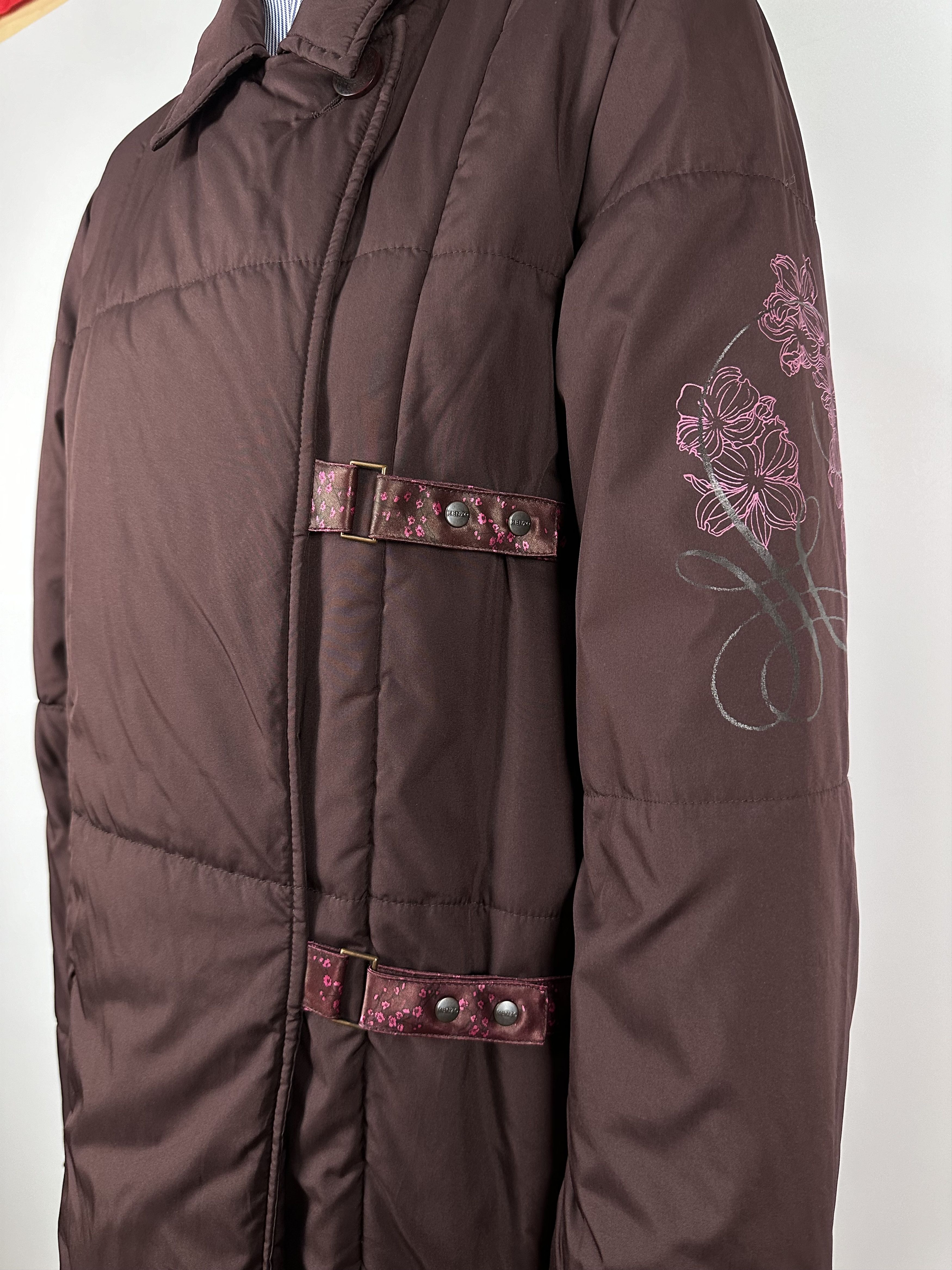 Kenzo Kenzo Junior Womens Coat Long Jacket Burgundy Size 12 Size XL / US 12-14 / IT 48-50 - 9 Thumbnail