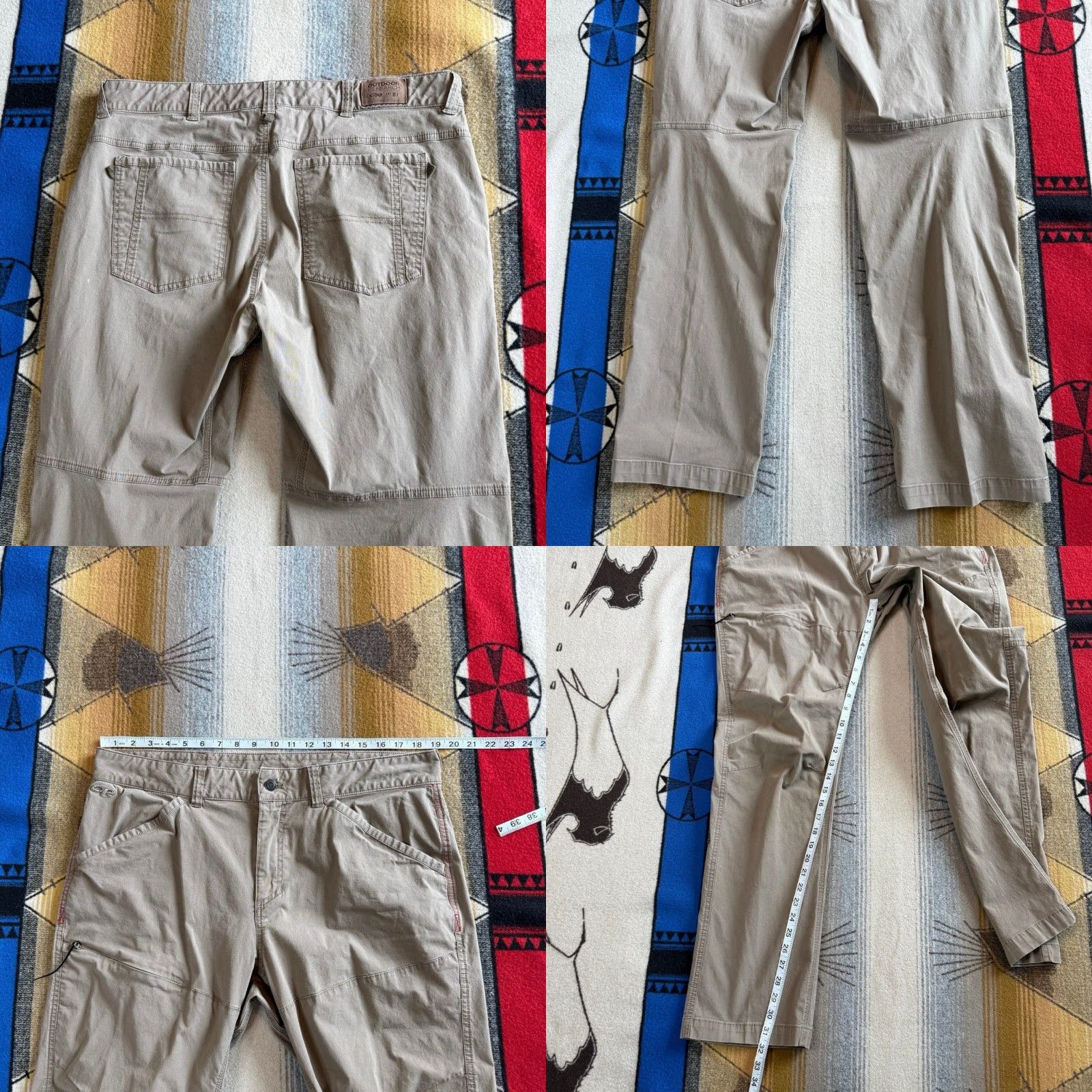 Outdoor Research Outdoor Research Men’s Hiking Pants 38x32 Khaki Brown Regular Inseam 32 Outdoor Nature Hiking Pants Mens Brown Solid 90s? Size US 38 / EU 54 - 8 Thumbnail