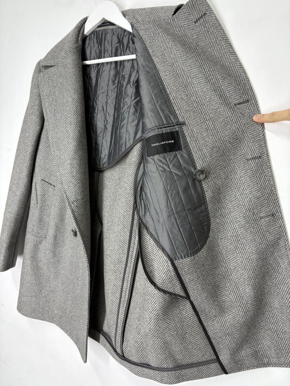 Tagliatore Tagliatore C-Stephan Virgin Wool Double Breast Coat Size US S / EU 44-46 / 1 - 18 Thumbnail