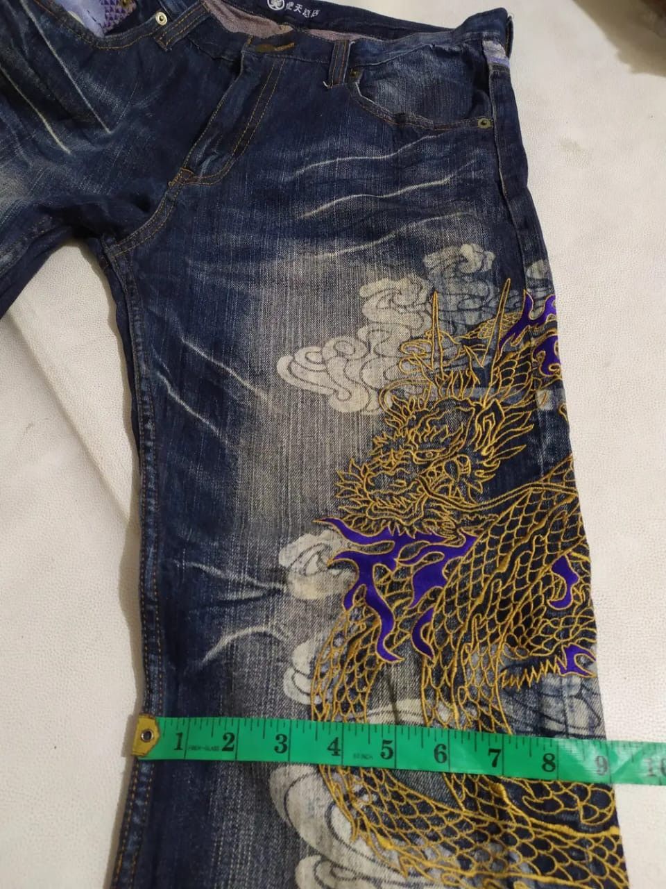 Japanese Brand Japanese Embroidery Dragon Denim Size US 30 / EU 46 - 15 Thumbnail