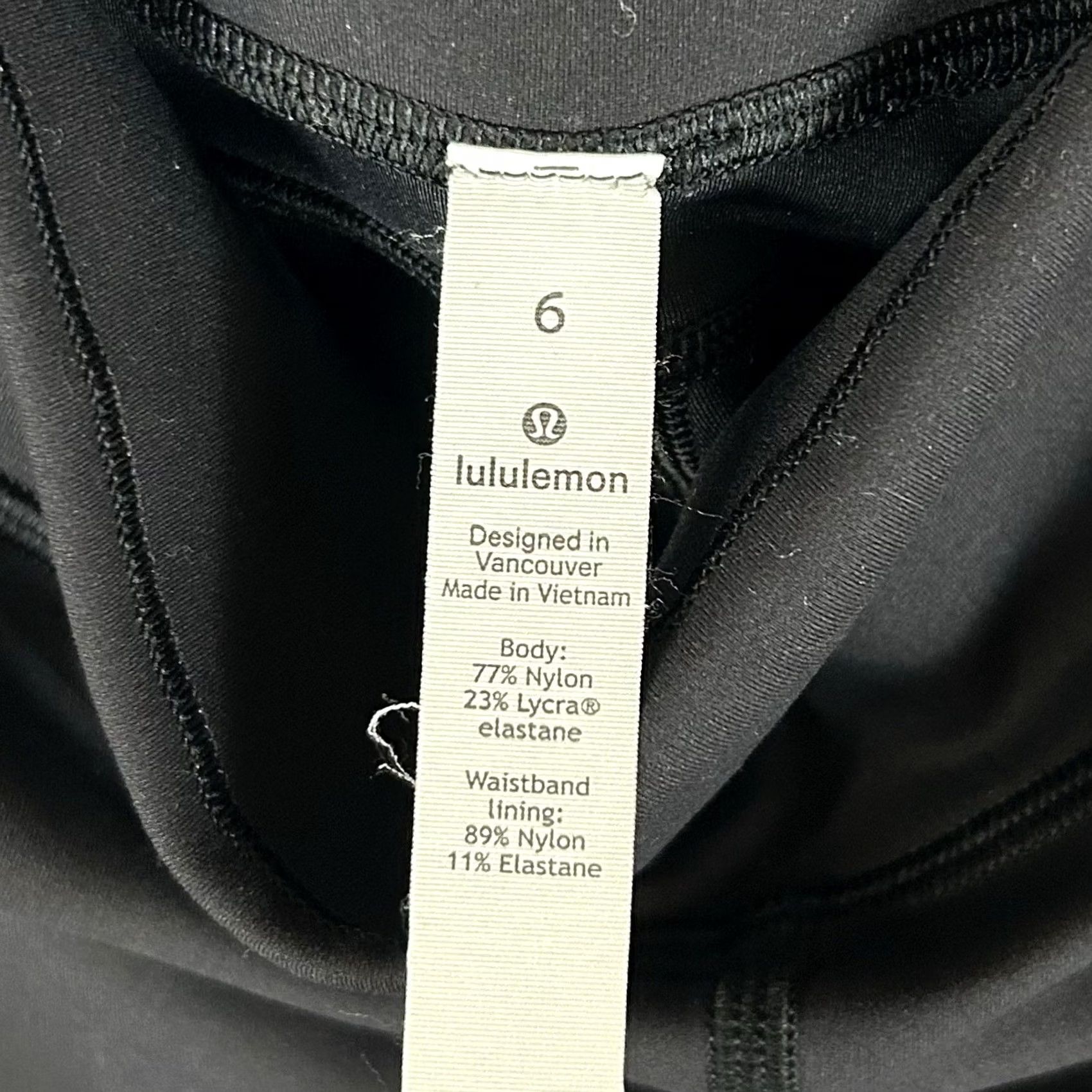 Lululemon Lululemon Capri Leggings Womens 6 Black Activewear Stretch Mid-Rise Pull On Size 28" / US 6 / IT 42 - 4 Thumbnail