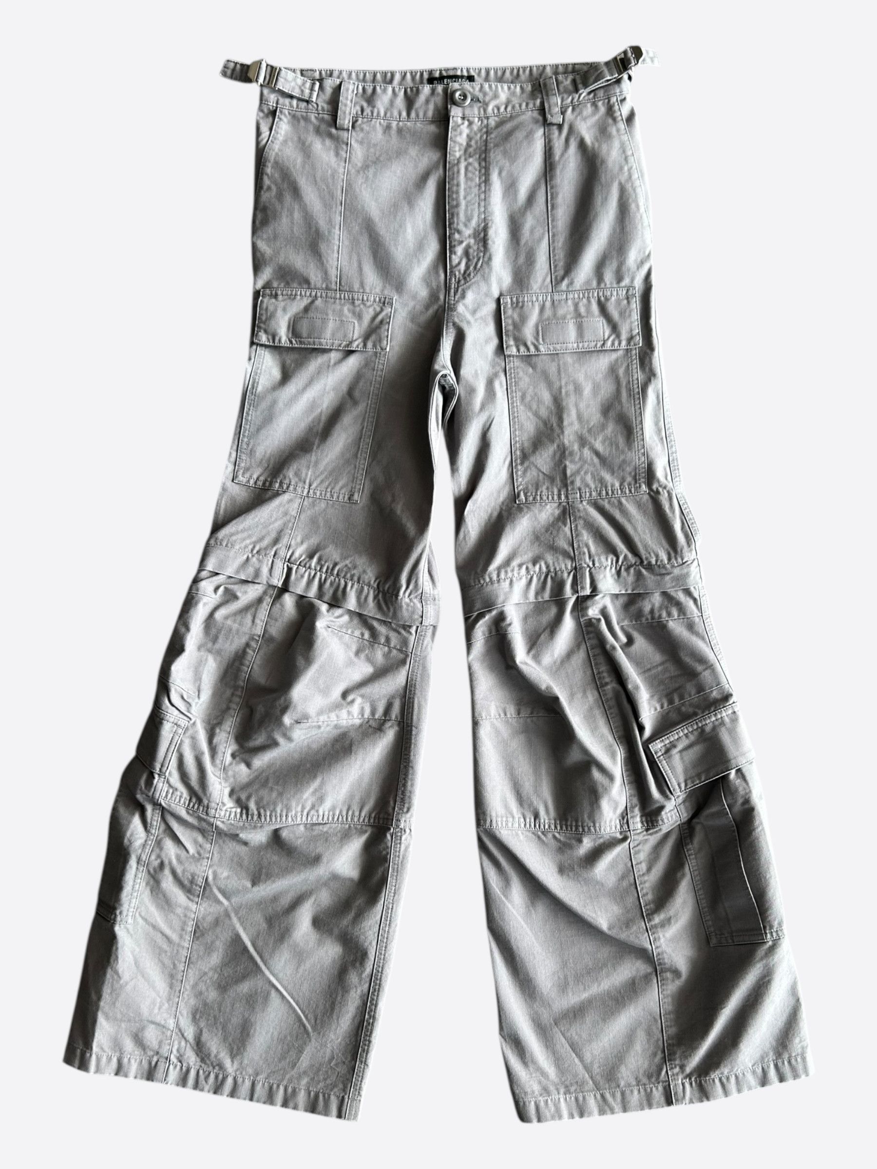 Balenciaga Balenciaga Grey Convertible Cargo Pants Size US 32 / EU 48 - 1 Thumbnail