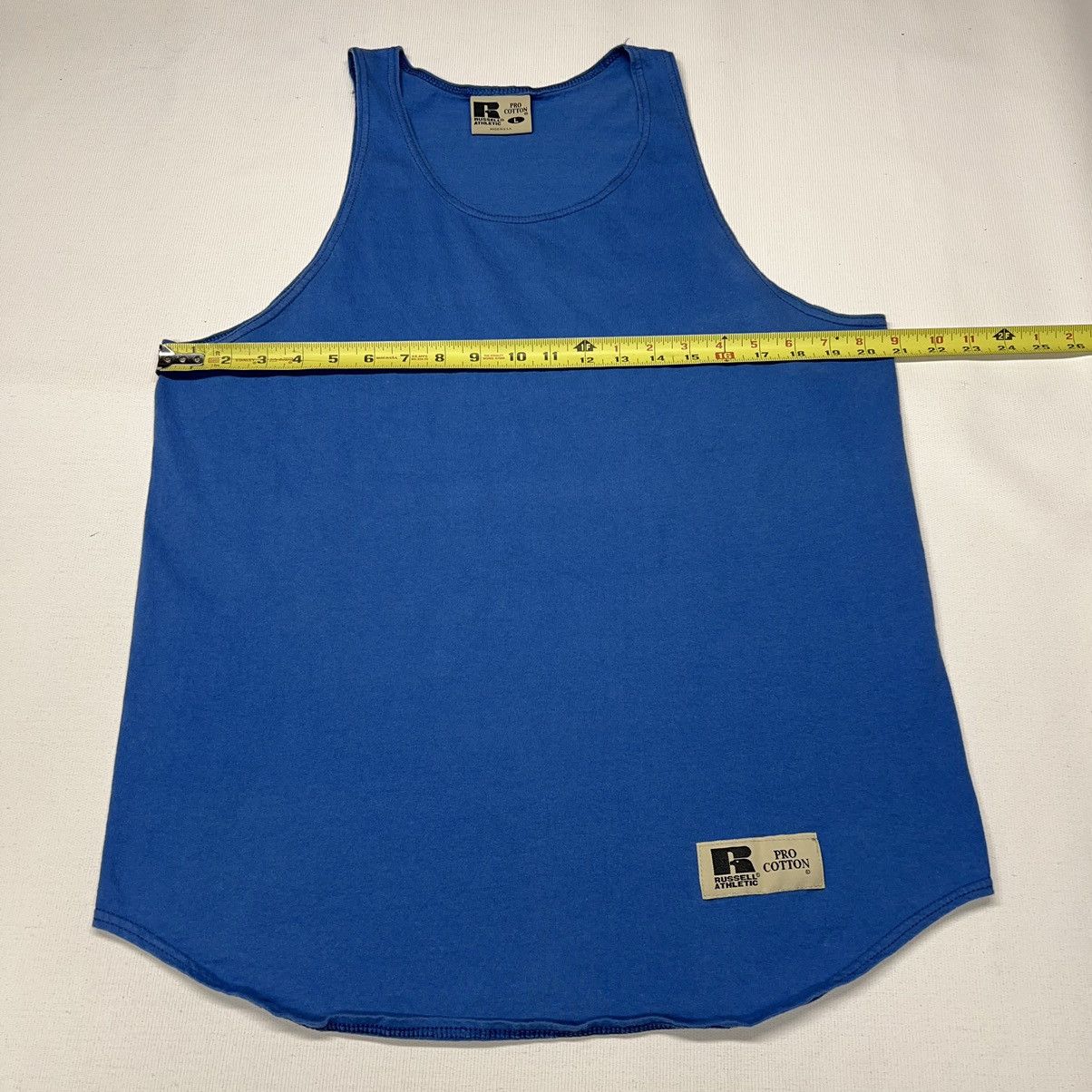 Russell Athletic × Vintage VTG Russell Athletic Tee Shirt Sleeveless Tank Top Patch 90s Size US L / EU 52-54 / 3 - 13 Thumbnail