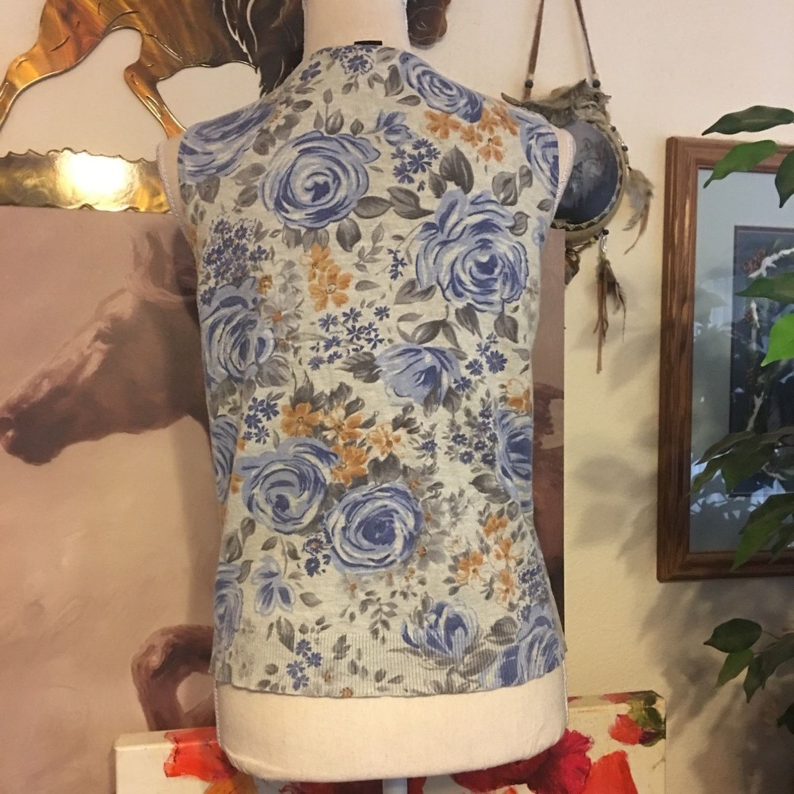 Other August Silk Knits pull on floral print tank M Size M / US 6-8 / IT 42-44 - 4 Thumbnail