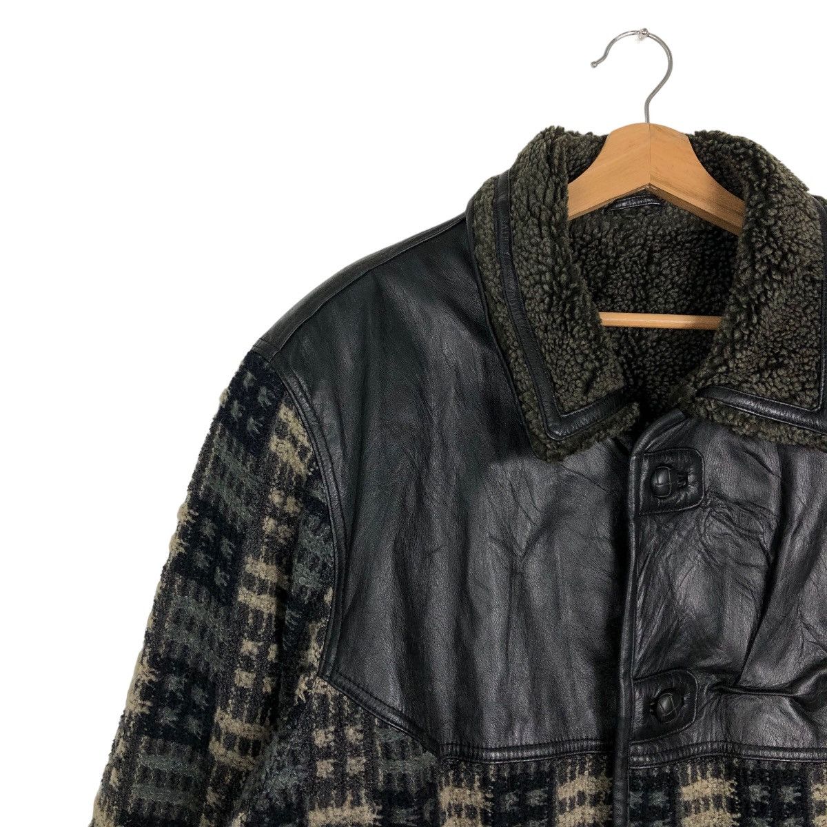 Japanese Brand 🔥90’s Genuine Leather Jacket Monsiuer Paris Navajo Aztec Size US M / EU 48-50 / 2 - 6 Thumbnail