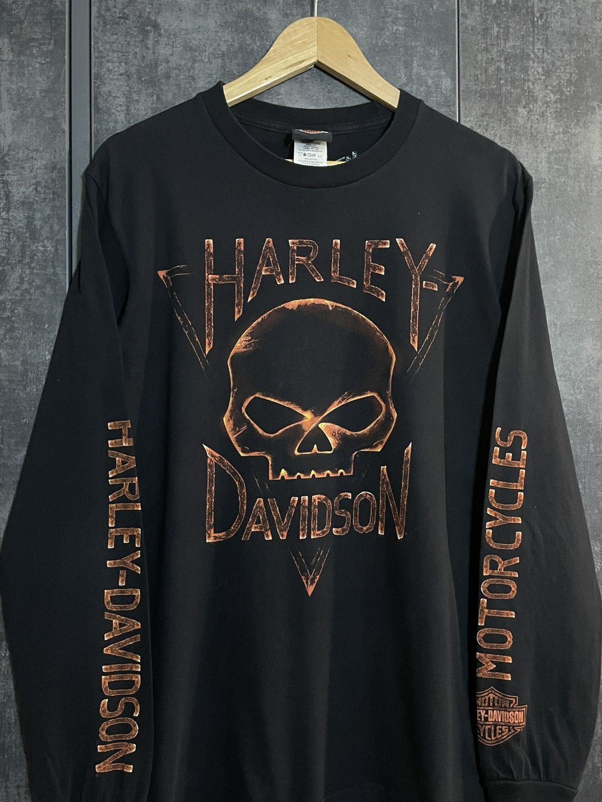 Harley Davidson Crazy Vintage Harley Davidson Skull Longsleeve 3D Emblem USA Size US M / EU 48-50 / 2 - 4 Thumbnail