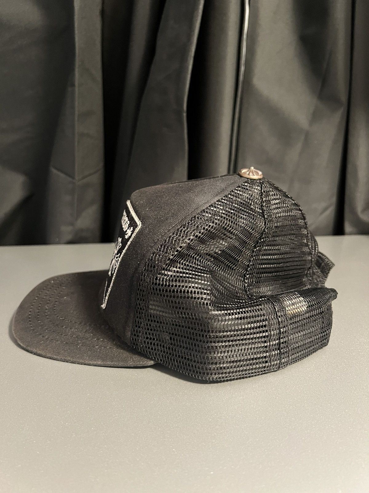 Chrome Hearts Chrome Hearts Black Hollywood USA Hat Size ONE SIZE - 3 Thumbnail