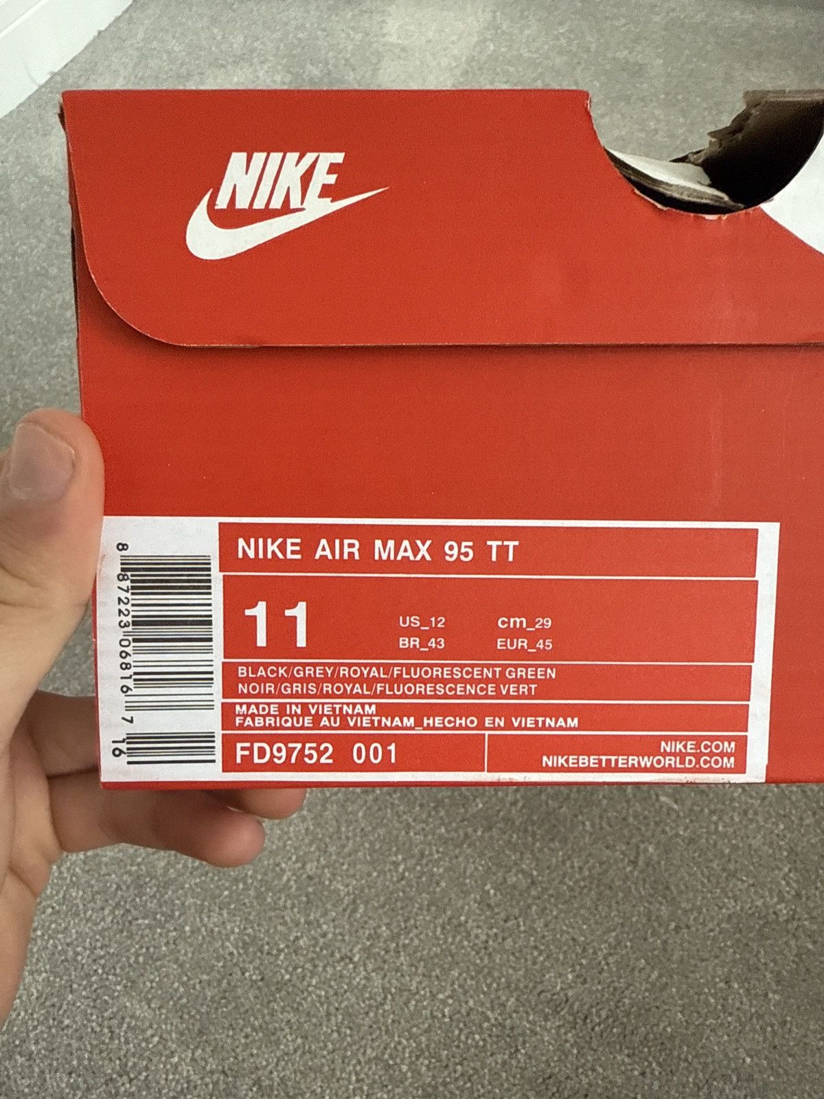Nike Nike Air max 95s (Kiss my airs) Size US 11 / EU 44 - 7 Thumbnail