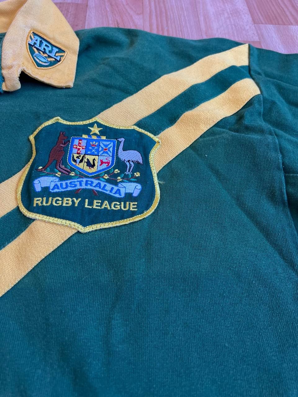 Vintage 2000 RARE AUSTRALIA TEAM RUGBY UNION CLASSIC SHIRT JERSEY Size US XXL / EU 58 / 5 - 15 Thumbnail