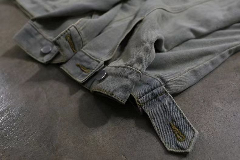 Japanese Brand Vintage street washed and distressed denim jacket coat Size US L / EU 52-54 / 3 - 4 Thumbnail