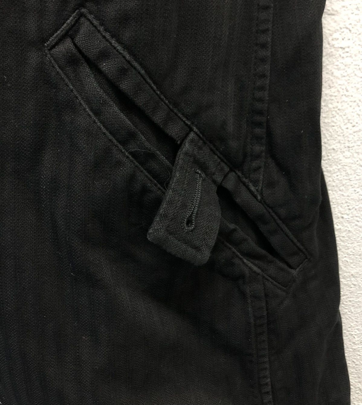 Japanese Brand PPFM Black Cotton Work Jacket – Minimalist Utility Style Size L / US 10 / IT 46 - 6 Thumbnail