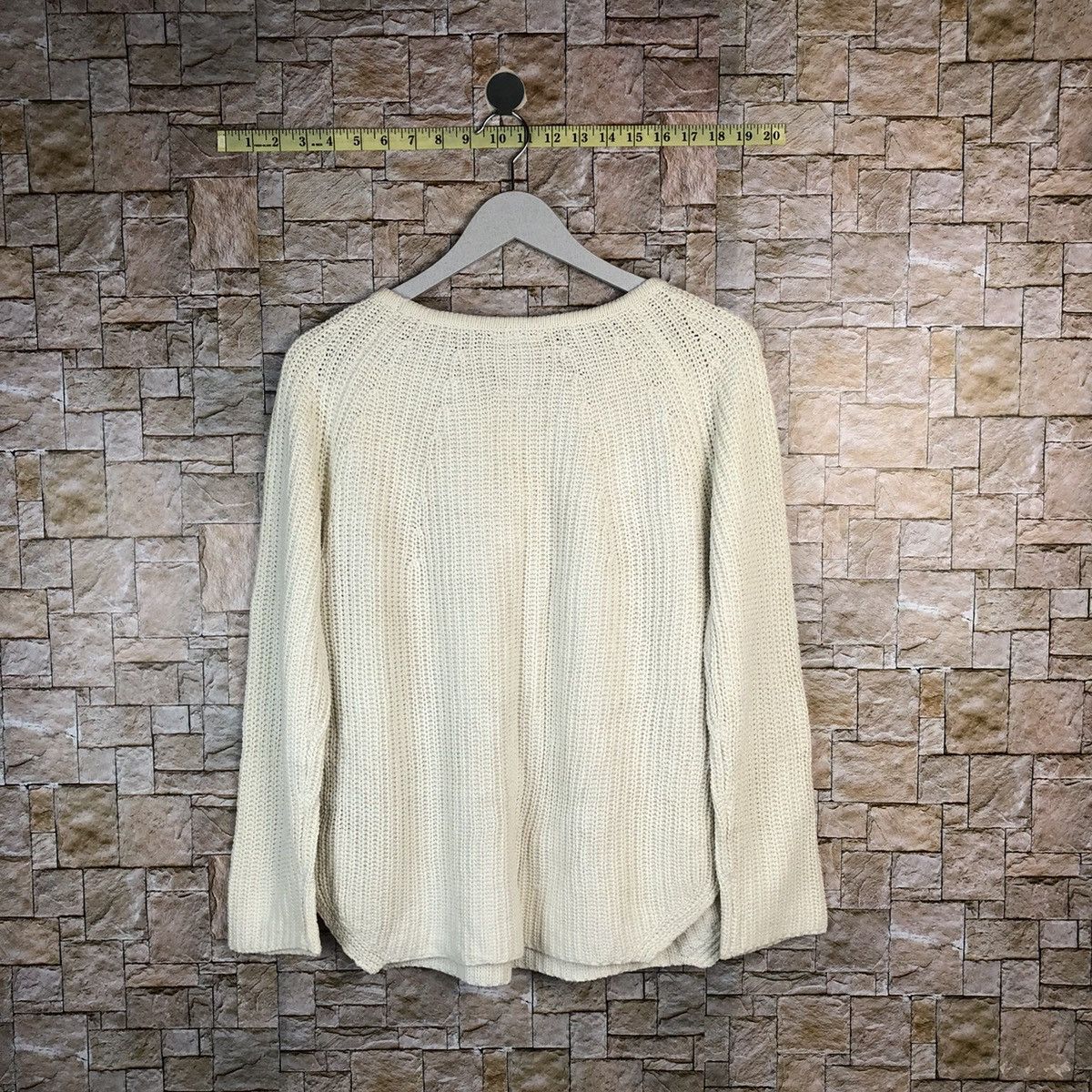 Beams Plus × Homespun Knitwear × Japanese Brand D Ming Beams White Knitwear #A1084 Size US M / EU 48-50 / 2 - 12 Thumbnail