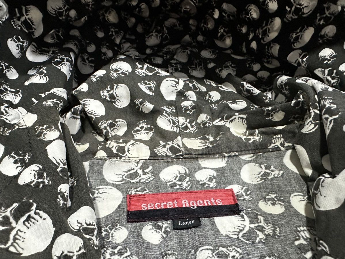 Hysteric Glamour 🔥Sick Y2K Secret Agents Skull Zipper Hoodie Size US L / EU 52-54 / 3 - 6 Thumbnail