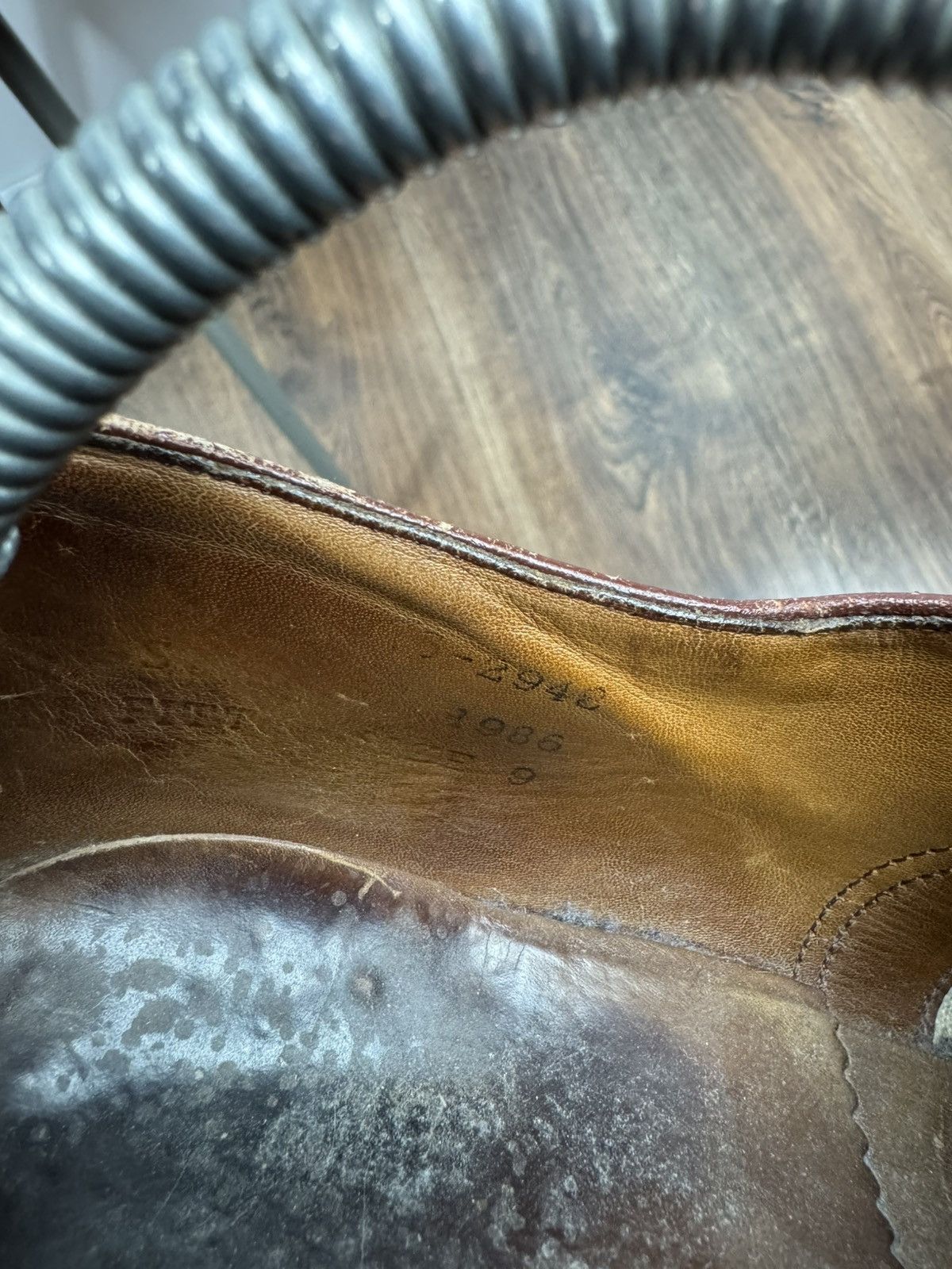 Other Vintage Heavy Leather Oxford Shoes US 9 Metal Heel Taps Size US 9 / EU 42 - 12 Thumbnail