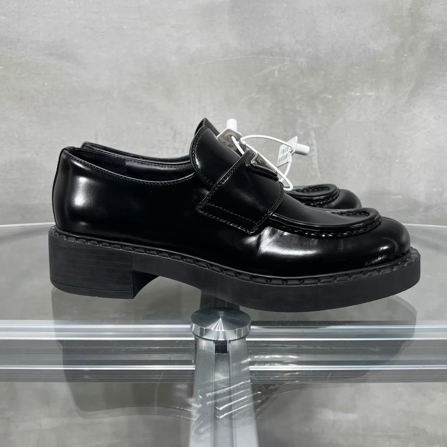 Prada Prada Black Triangle Logo Loafer 36.5 YH25833 Size US 6 / IT 36 - 4 Thumbnail