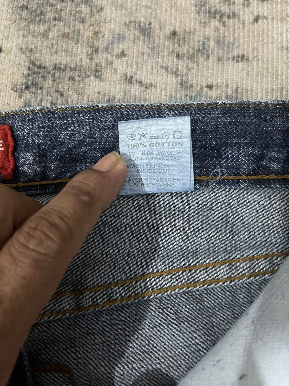 Japanese Brand Rare ! Vintage Acquaverde Traditional Flared Denim Jeans Size US 28 / EU 44 - 12 Thumbnail